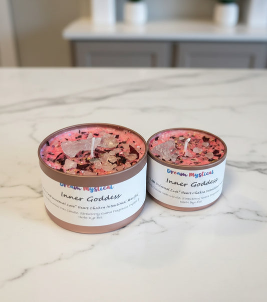 🌸 Inner Goddess – Strawberry Guava Heart Chakra Self-Love & Divine Feminine Activation Candle