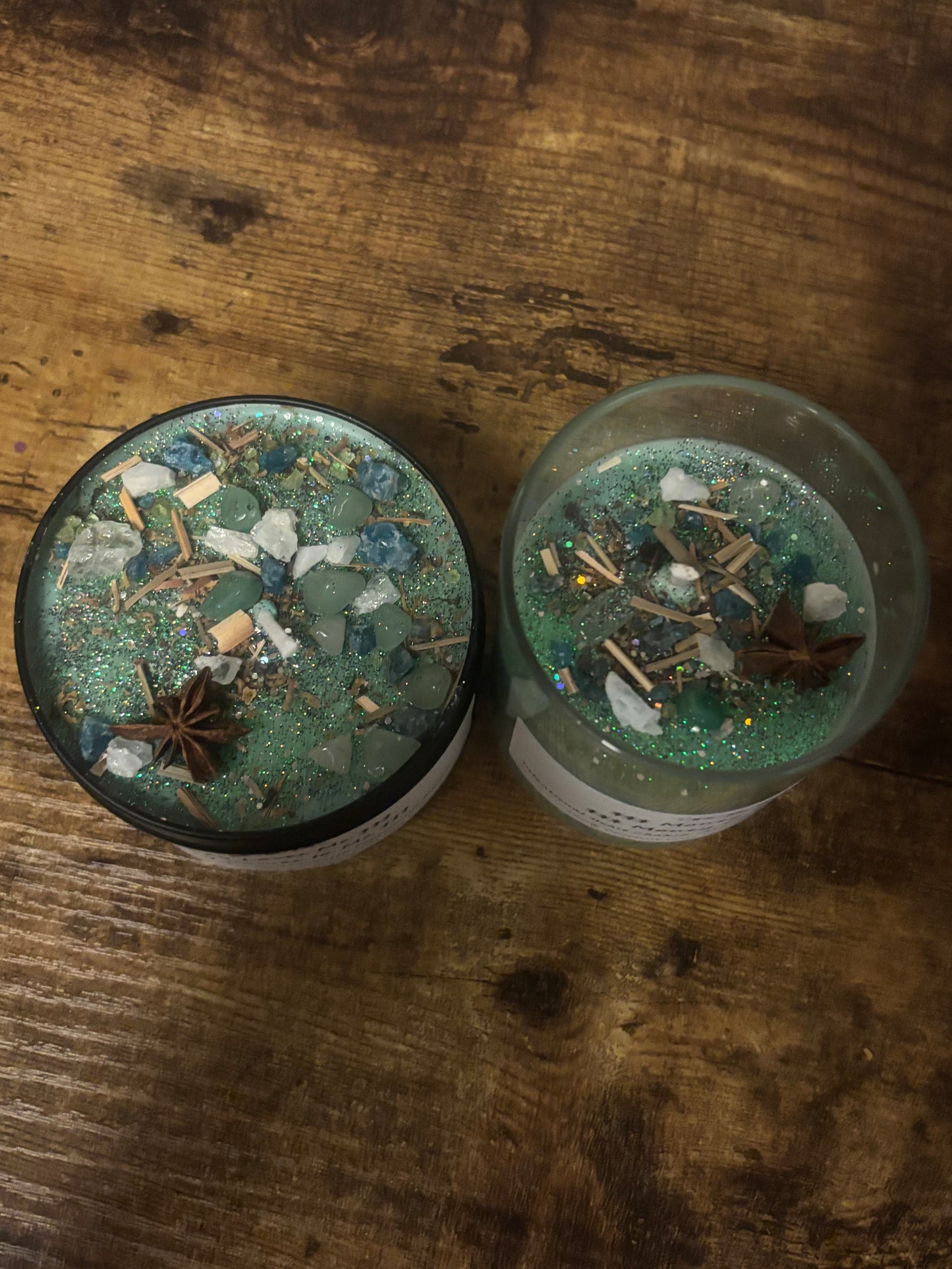 $$$Money Love Me Money Comes to Me$$$ Intentional Coconut Wax Candle 🕯️ Heart Chakra Abundance Wealth (Peppermint Mocha)