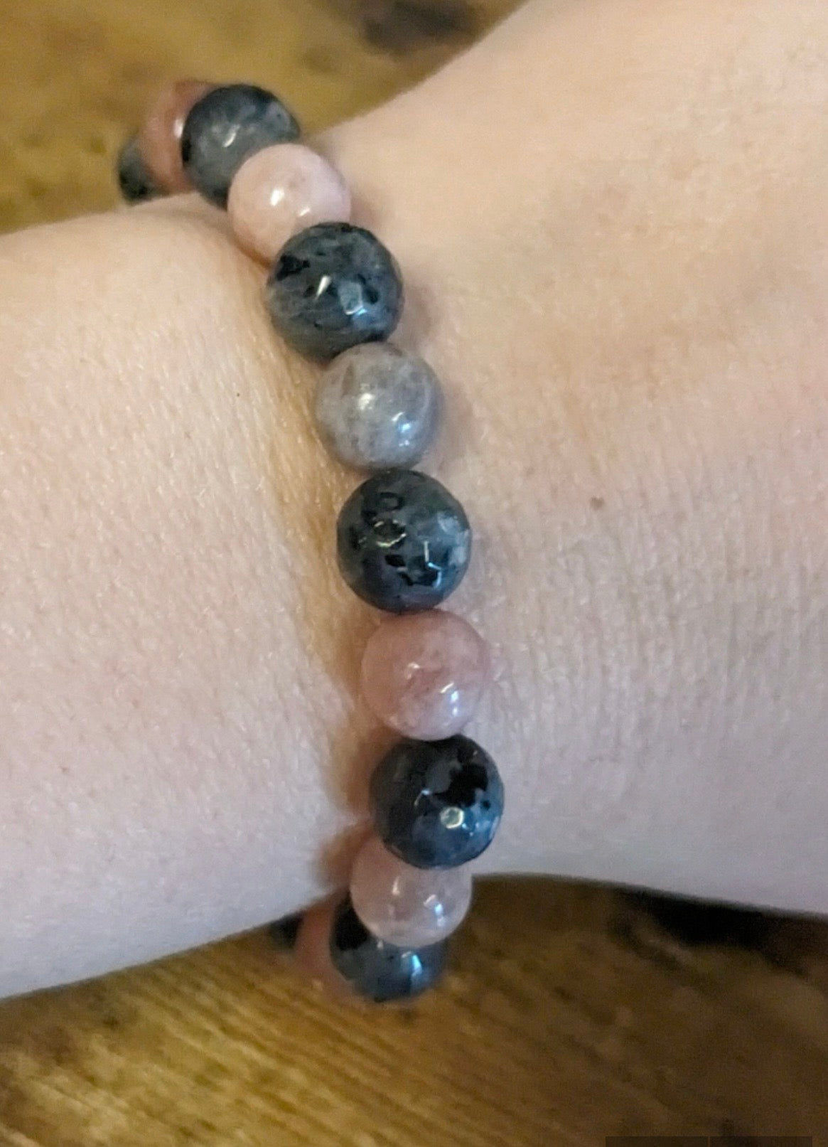 8MM Sunstone Labradorite or Persian Jade Labradorite Natural Genuine Reiki Healing Protection Crystal Brace