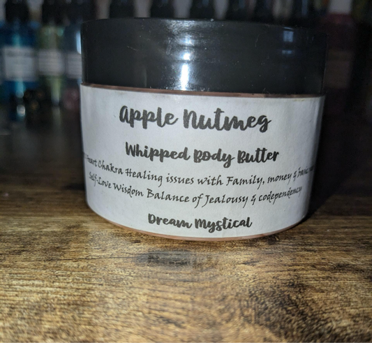Apple Nutmeg Whipped Body Butter Moisturizer with Coconut Shea &Mango Butter and other natural oils for soft glowing skin