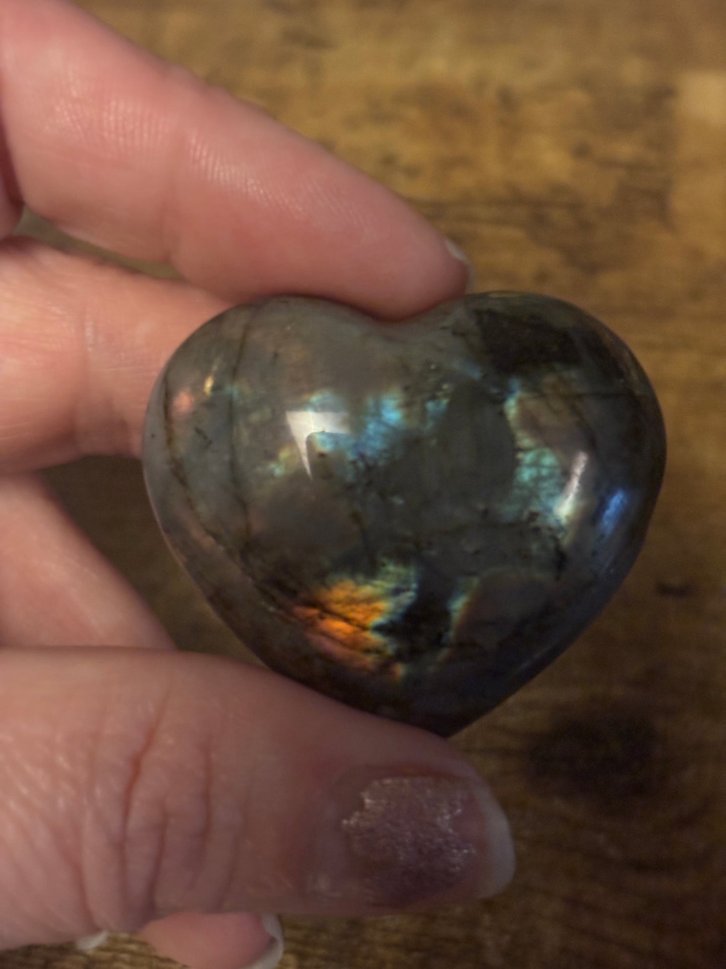 ✨ Aurora Heart Labradorite – Intuition • Protection • Magic ✨