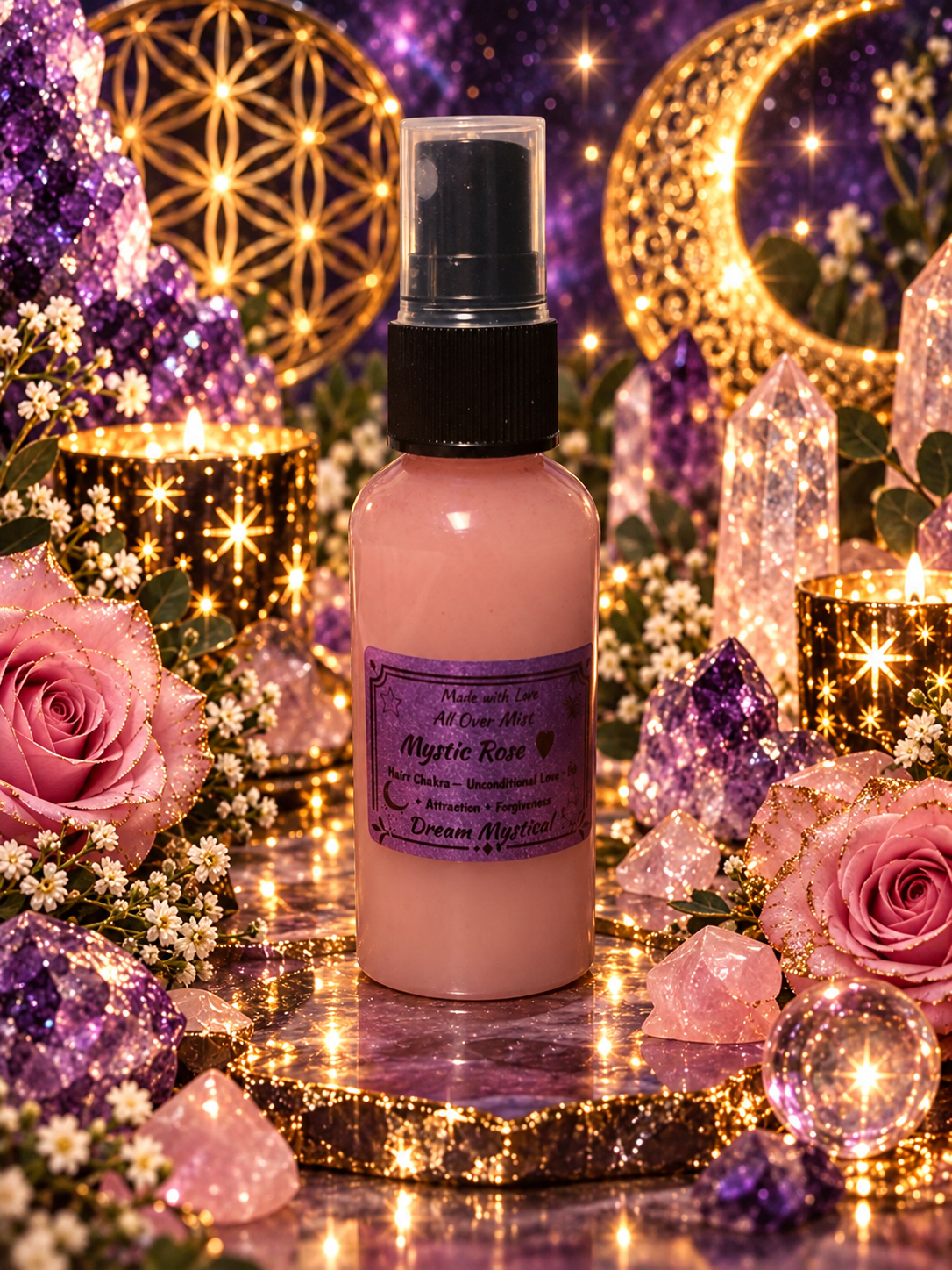 🌹 MYSTIC ROSE — HEART CHAKRA BODY MIST 💚✨