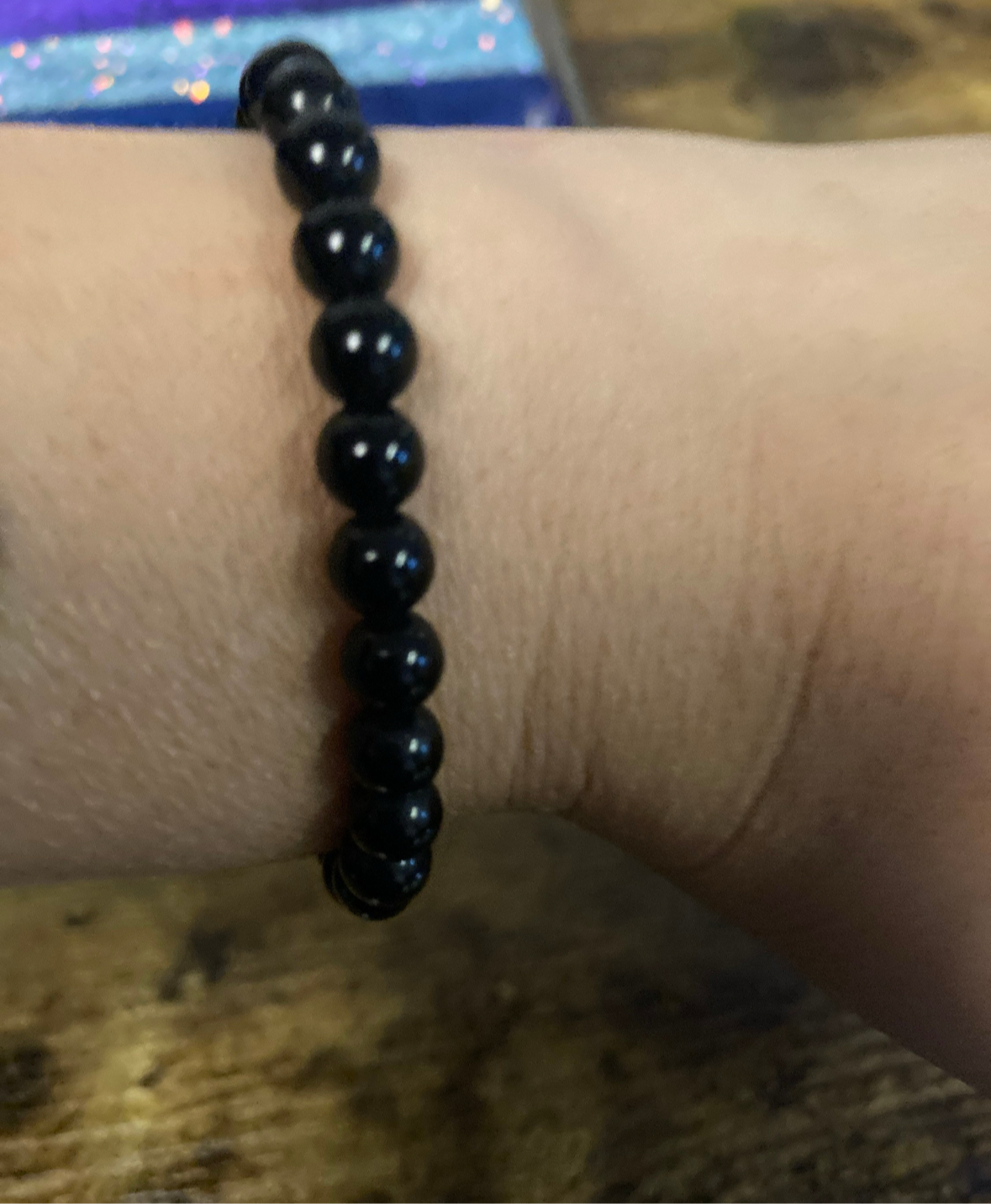 Tourmaline Sacred Shield Protection Evil Be Gone 6MM Black Natural Genuine Healing Crystal Bracelet