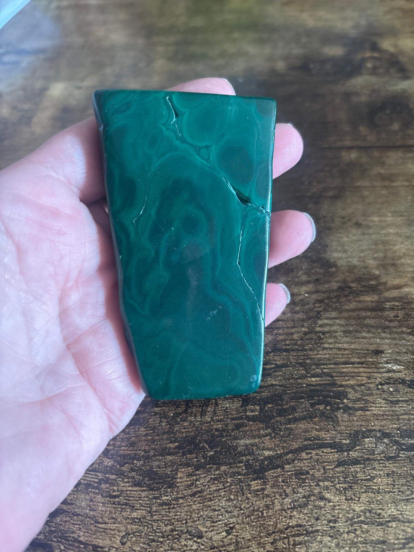 Deep Green Malachite Shielding & Healing Slab Protection & Heart Chakra Transformation– 115g