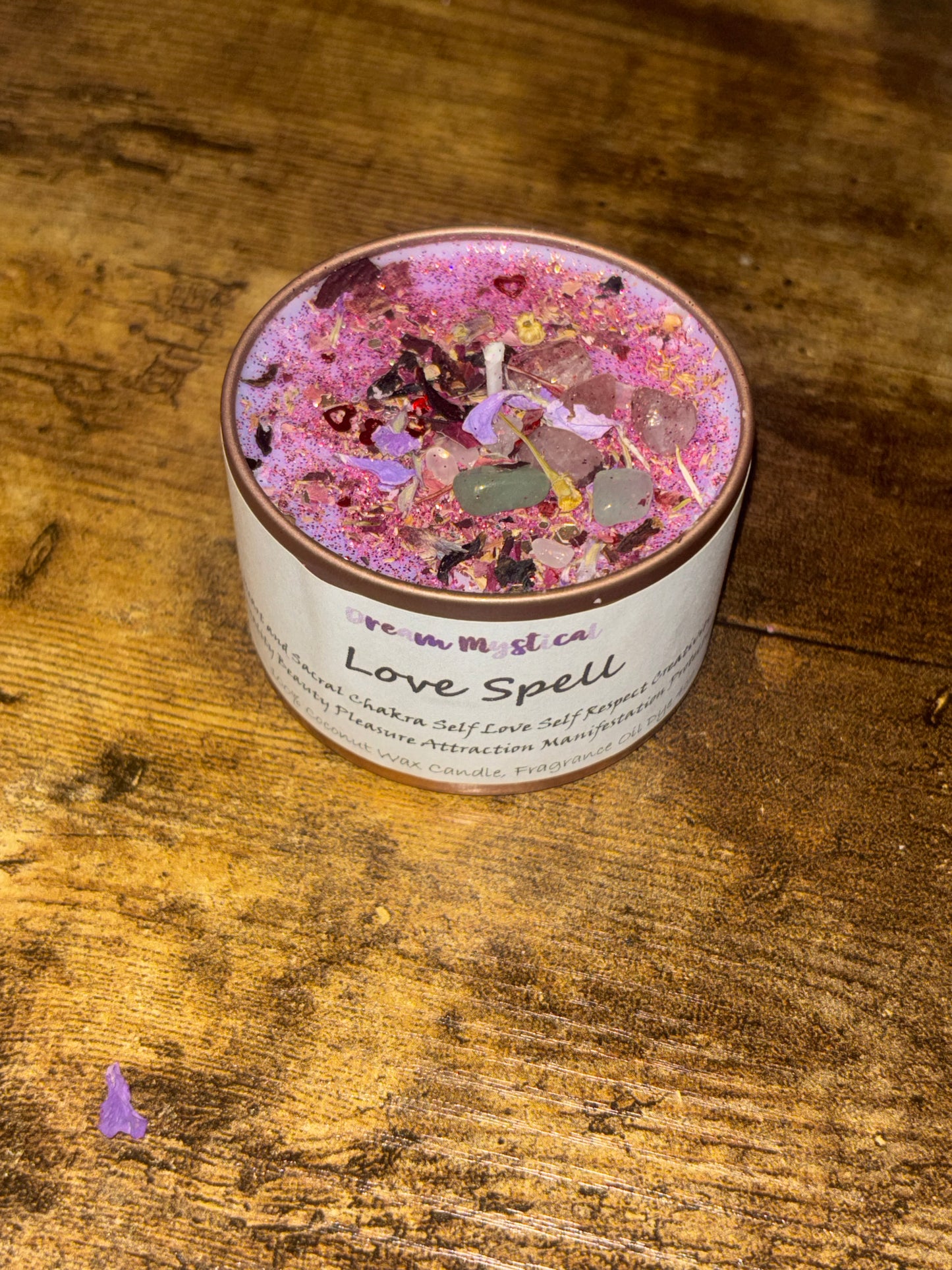 Love Spell Intentional Manifest Candle Heart Chakra Sexy as F*ck Healing Unconditional Love Forgiveness Protection meditation Cocnut Wax