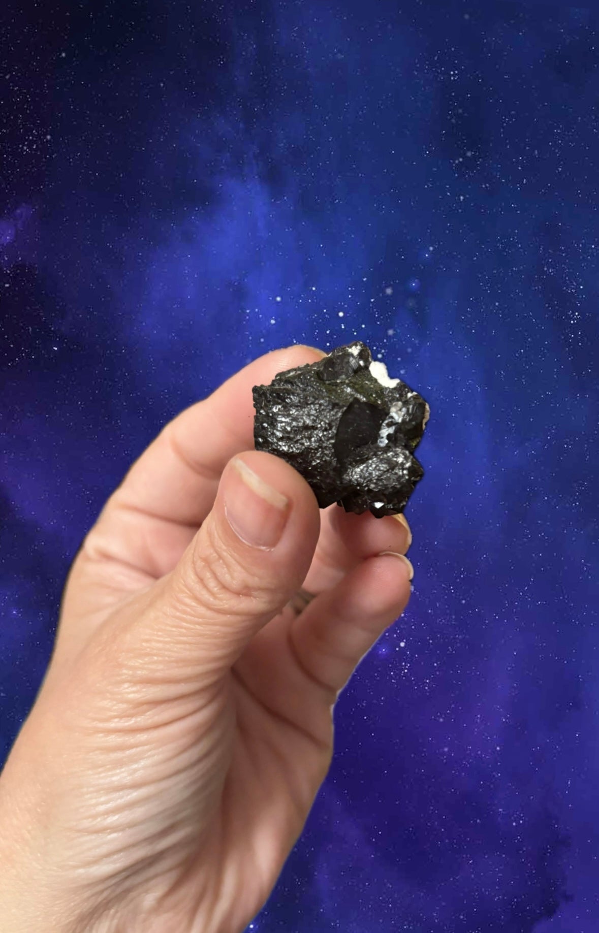 Black Tourmaline with Quartz Crystal Cluster • Natural Schorl Mineral • EMF Protection • Grounding & Clarity Stone • Raw Healing Crystal • 25g (3×3×3 cm)