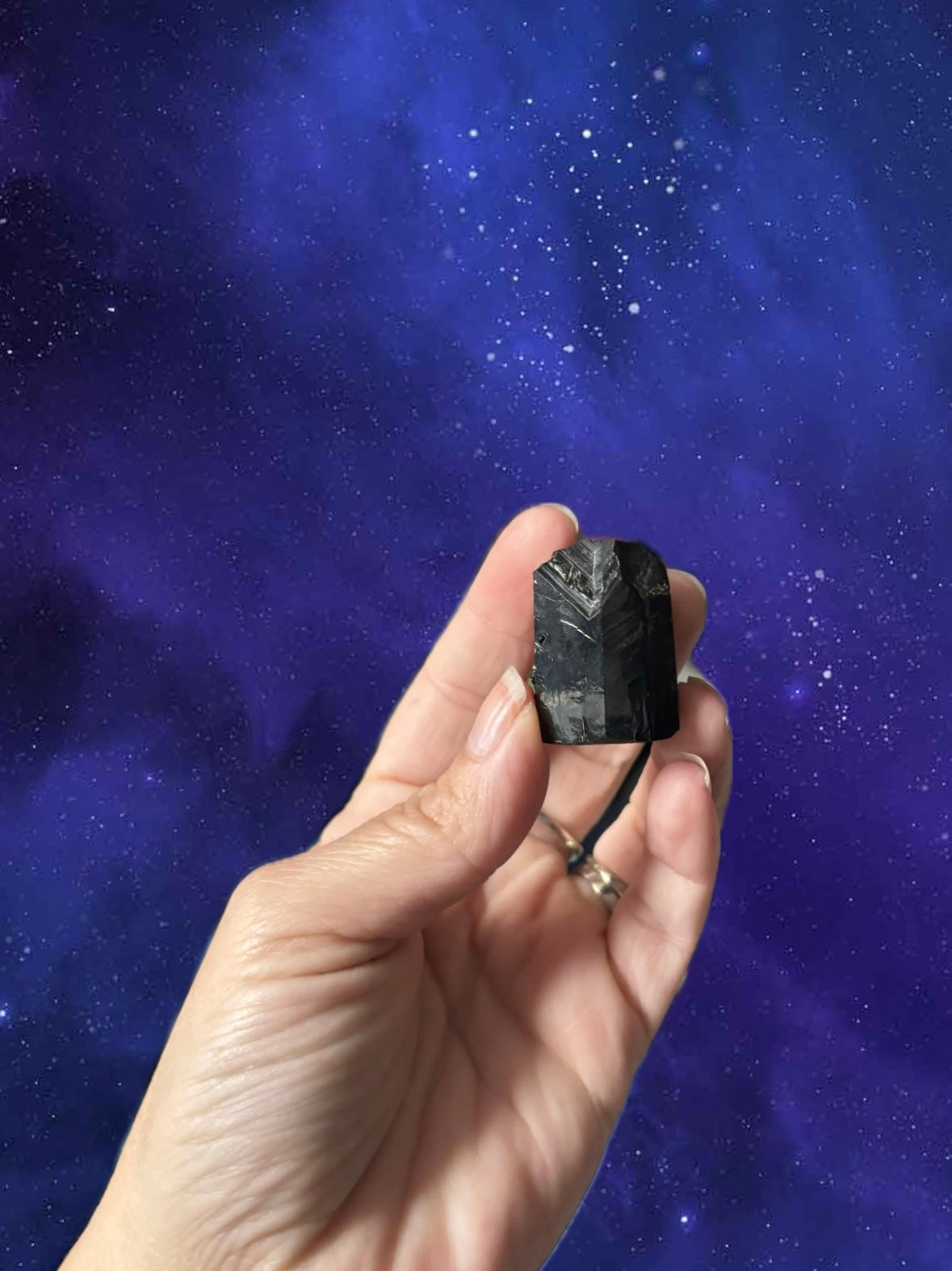 Black Tourmaline Crystal One of a Kind | Energy Shielding & EMF Protection Stone | Root Chakra Protection Stones | Grounding Cleansed & Charged