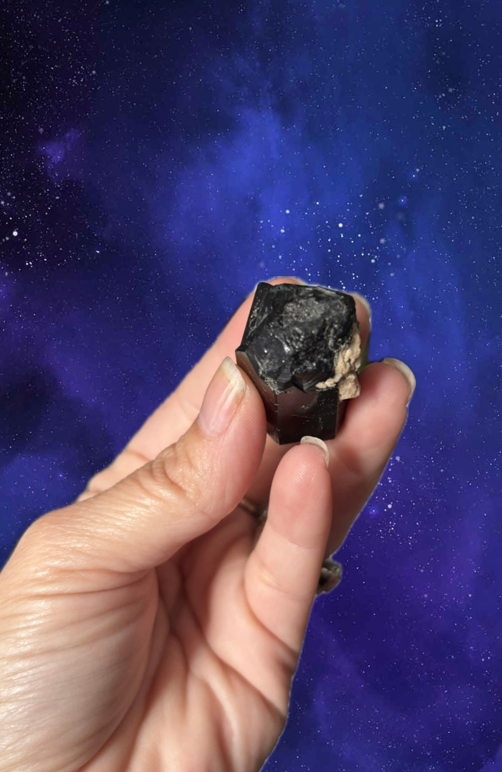 Black Tourmaline Crystal One of a Kind | Energy Shielding & EMF Protection Stone | Root Chakra Protection Stones | Grounding Cleansed & Charged