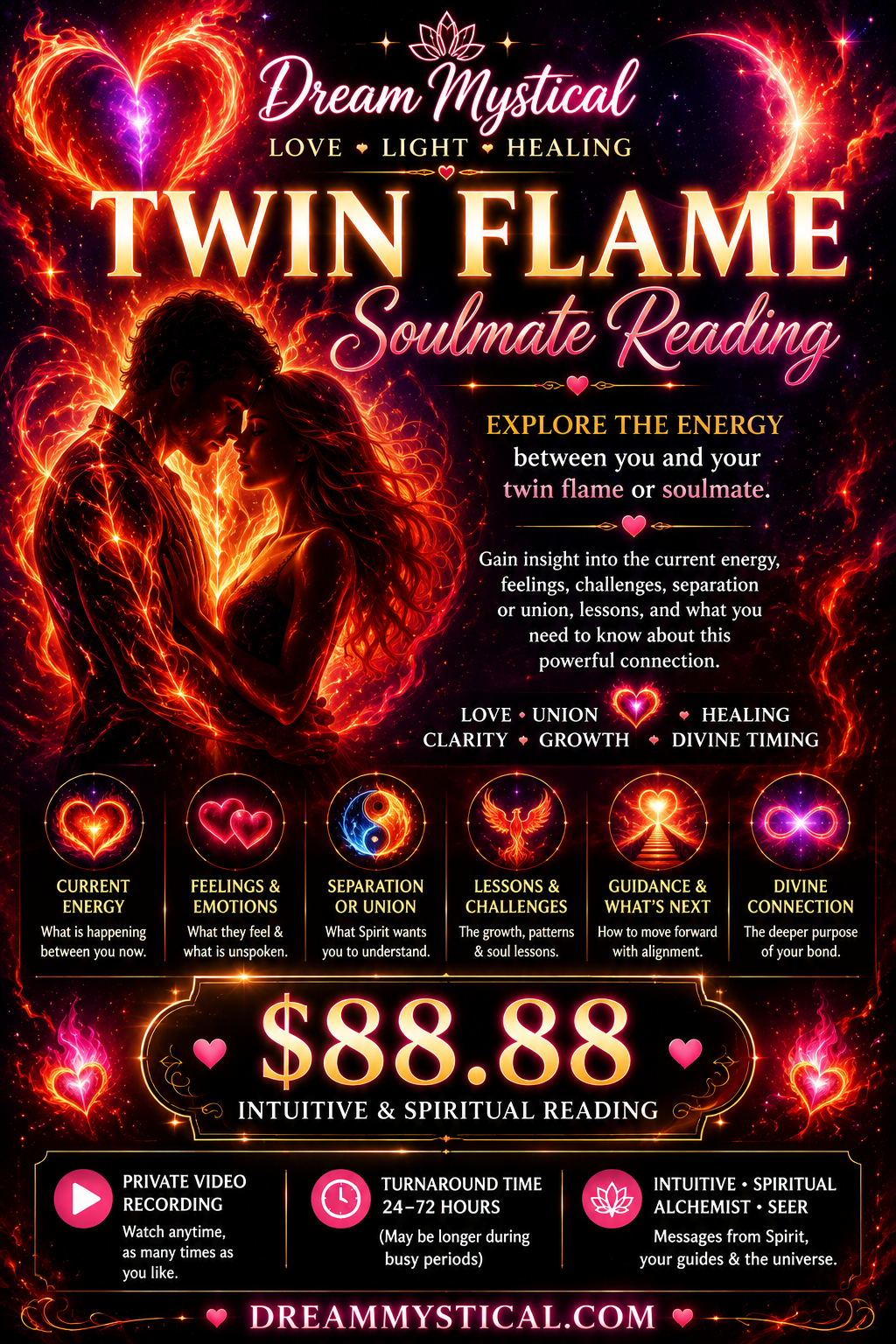 ✨ $88.88 Intuitive & Spiritual Reading | Choose Your Reading | Akashic Records, Starseed, Twin Flame, Passed Loved One, Channeled Messages & Love & Relationship readings