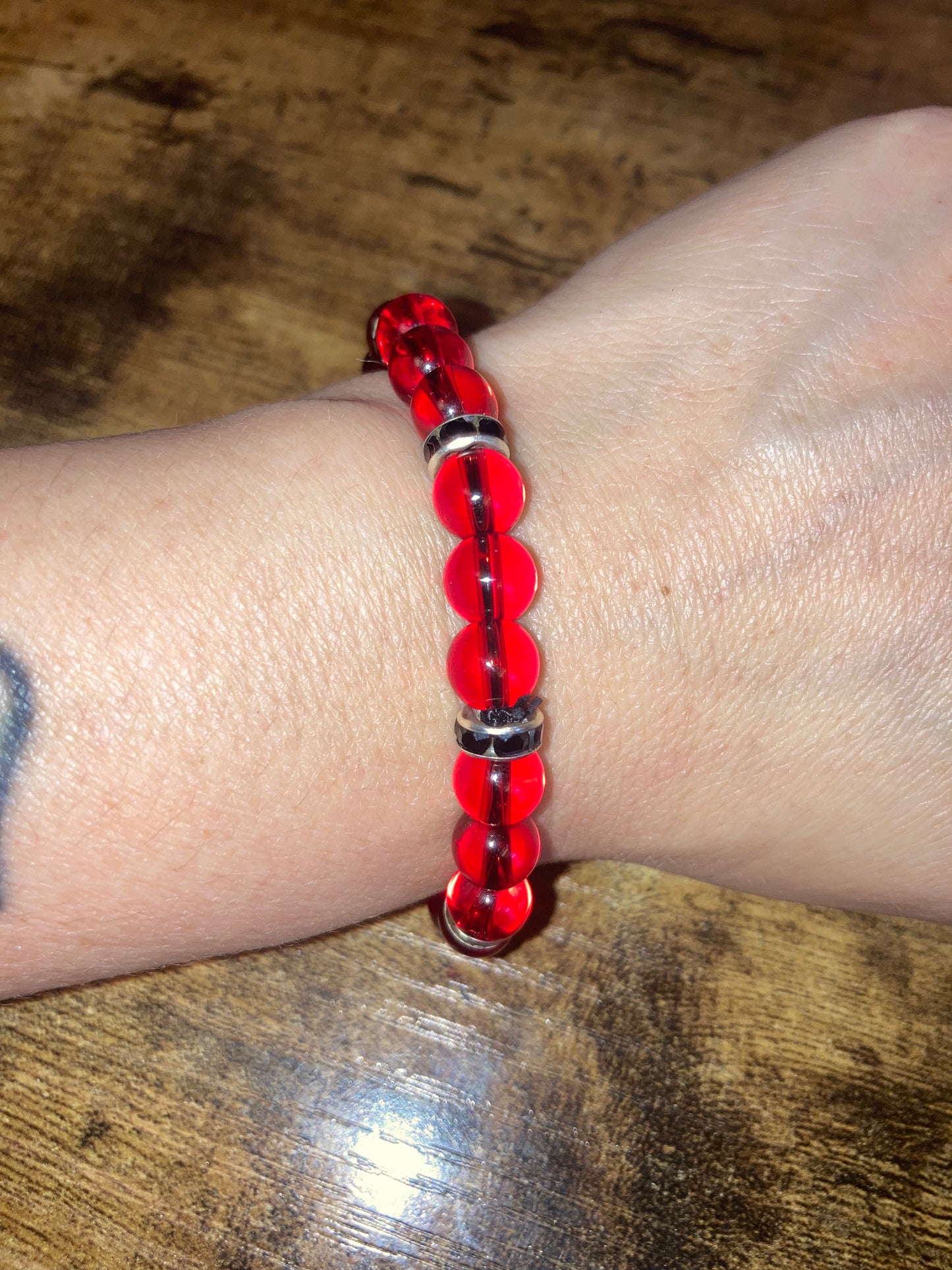 8MM Ladybug Red Agate 5A grade Natural Reiki Healing Protection crystal Bracelet with  beautiful spacers