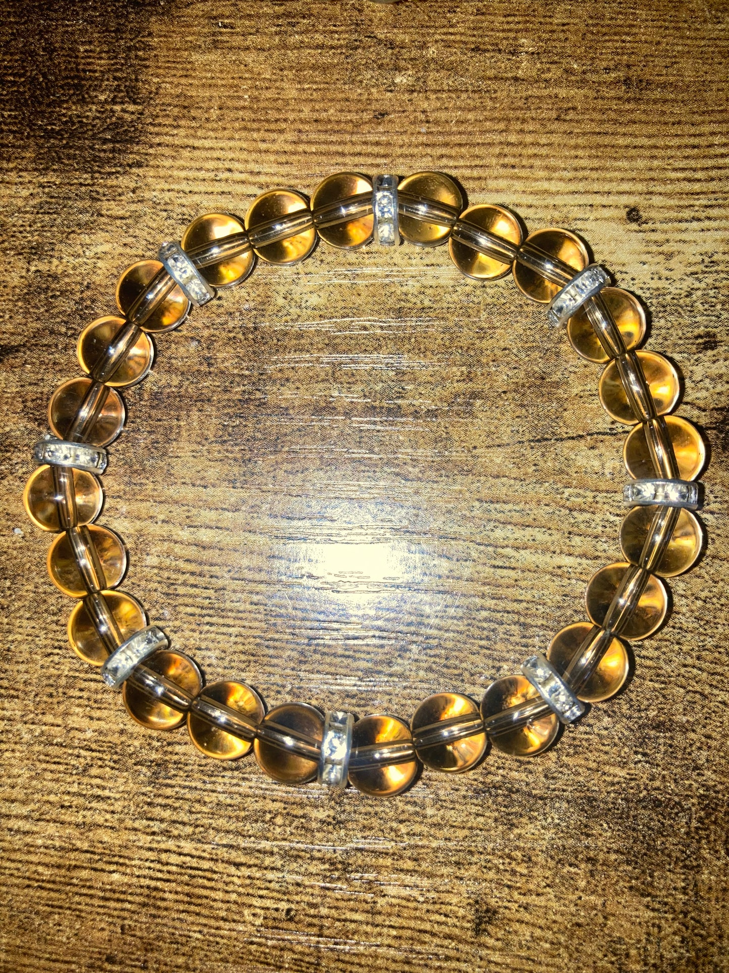Smokey Grey Quartz Natural Genuine Protection Healing Crystal Bracelet
