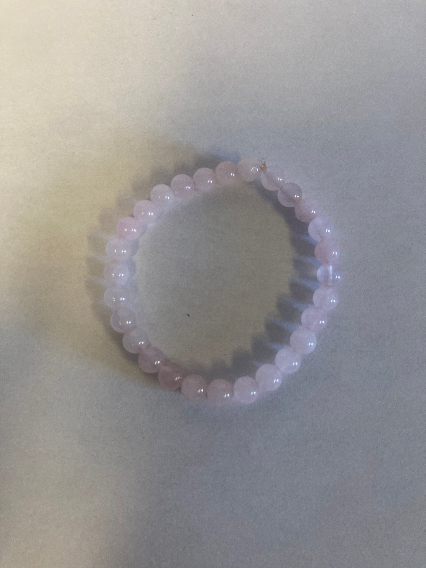 Aphrodite Goddess Rose Quartz Natural Genuine Healing Crystal Bracelet Heart Chakra