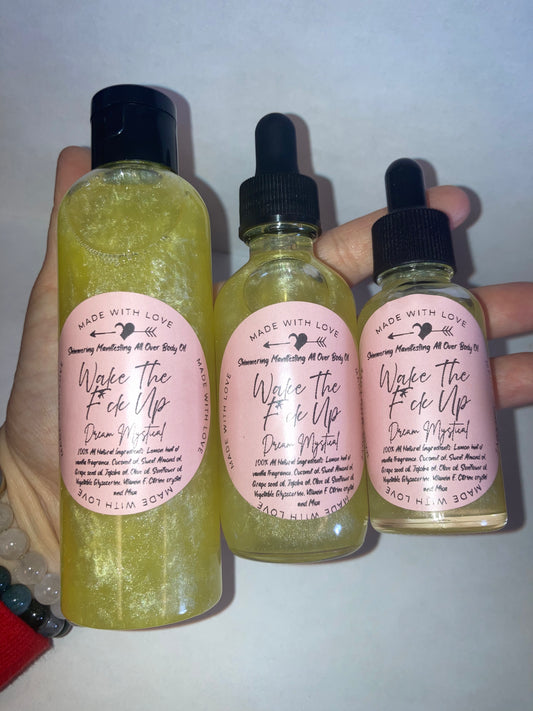 Wake the F*ck Up Lemon Solar Plexus Manifesting All Over Body and Ritual Oil Passionfruit Pineapple