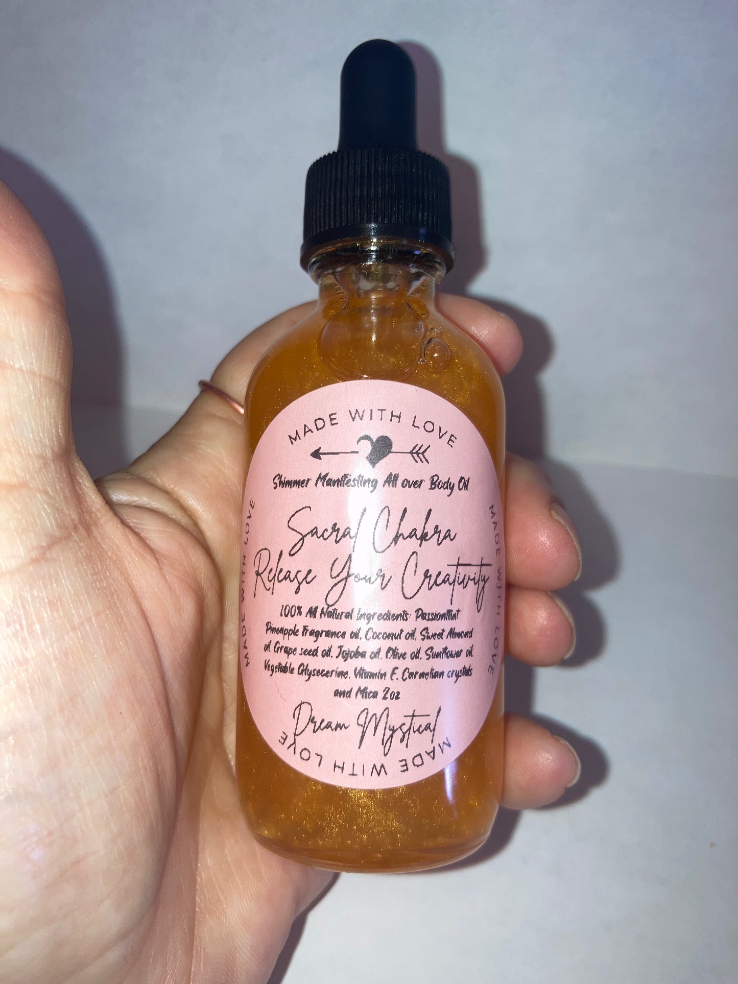Sacral Chakra Release your creativity Manifesting All Over Body and Ritual Oil Passionfruit Pineapple