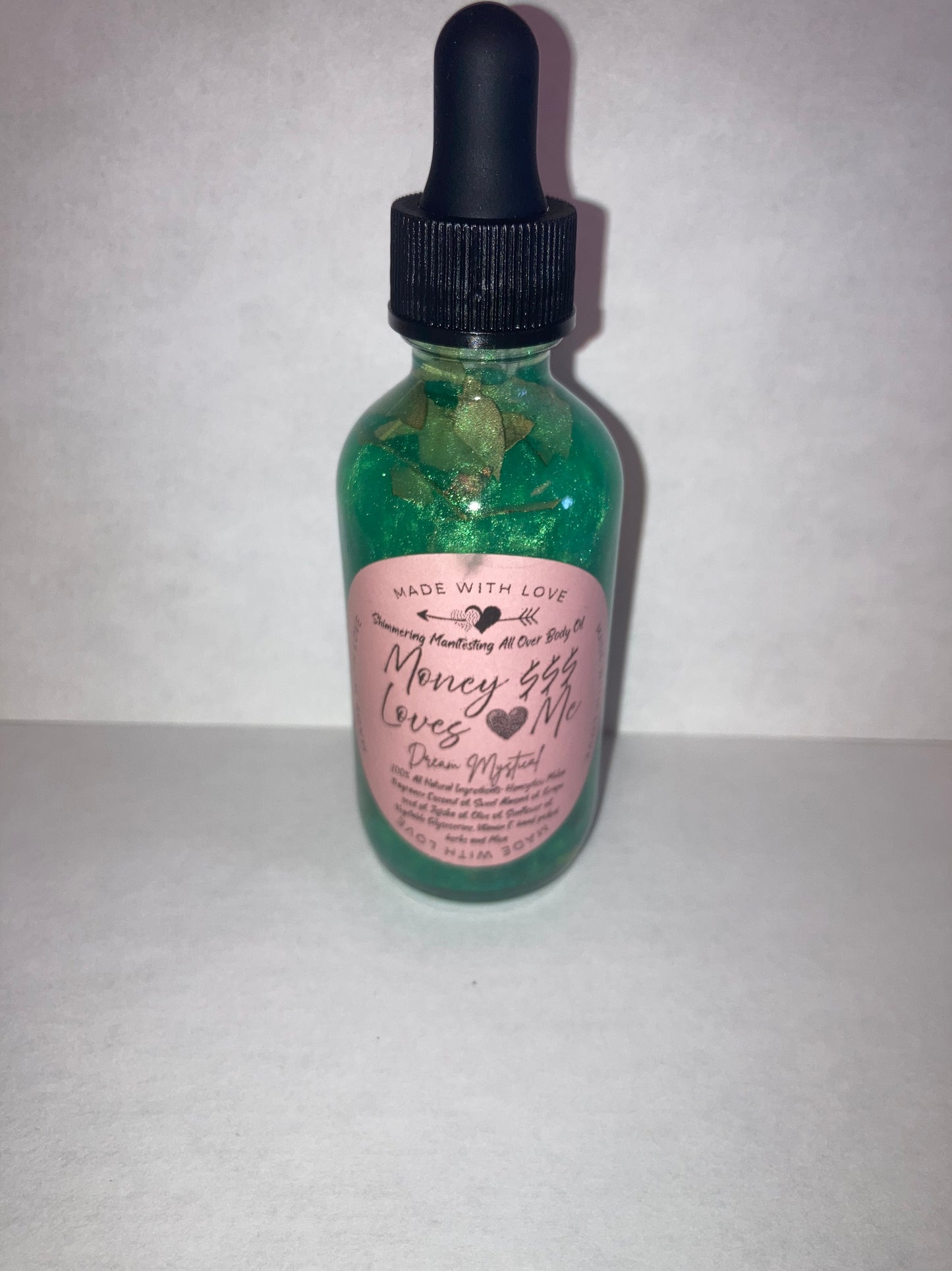 Money Loves Me Manifesting All Over Body Oil and Ritual Oil Moisturizer• Protecte• Heals• infused Aventurine Honeydew Melon scent
