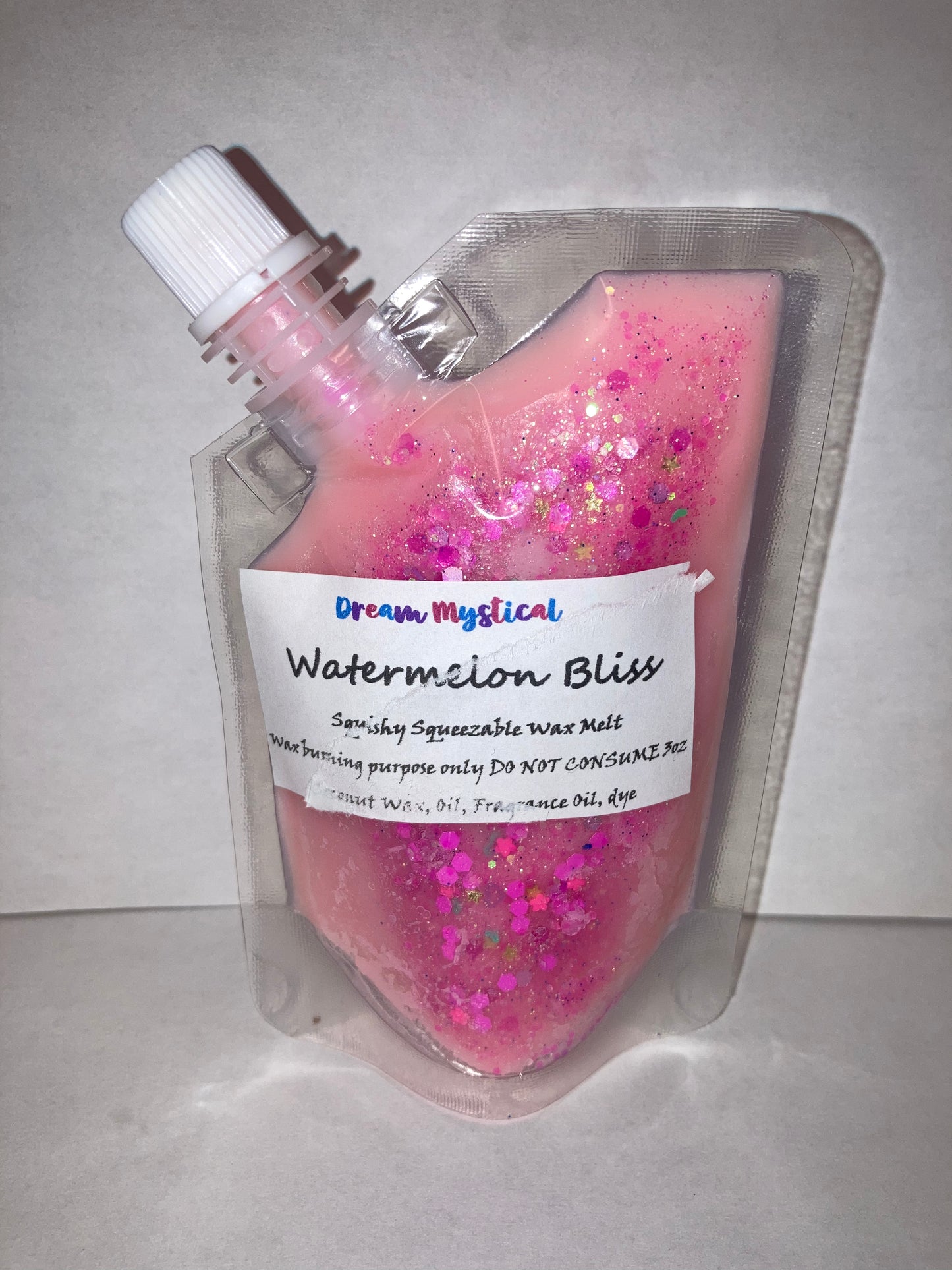Watermelon Bliss Squeezable Squishy Wax melts Joy wax Eco-friendly non toxic Different Scents