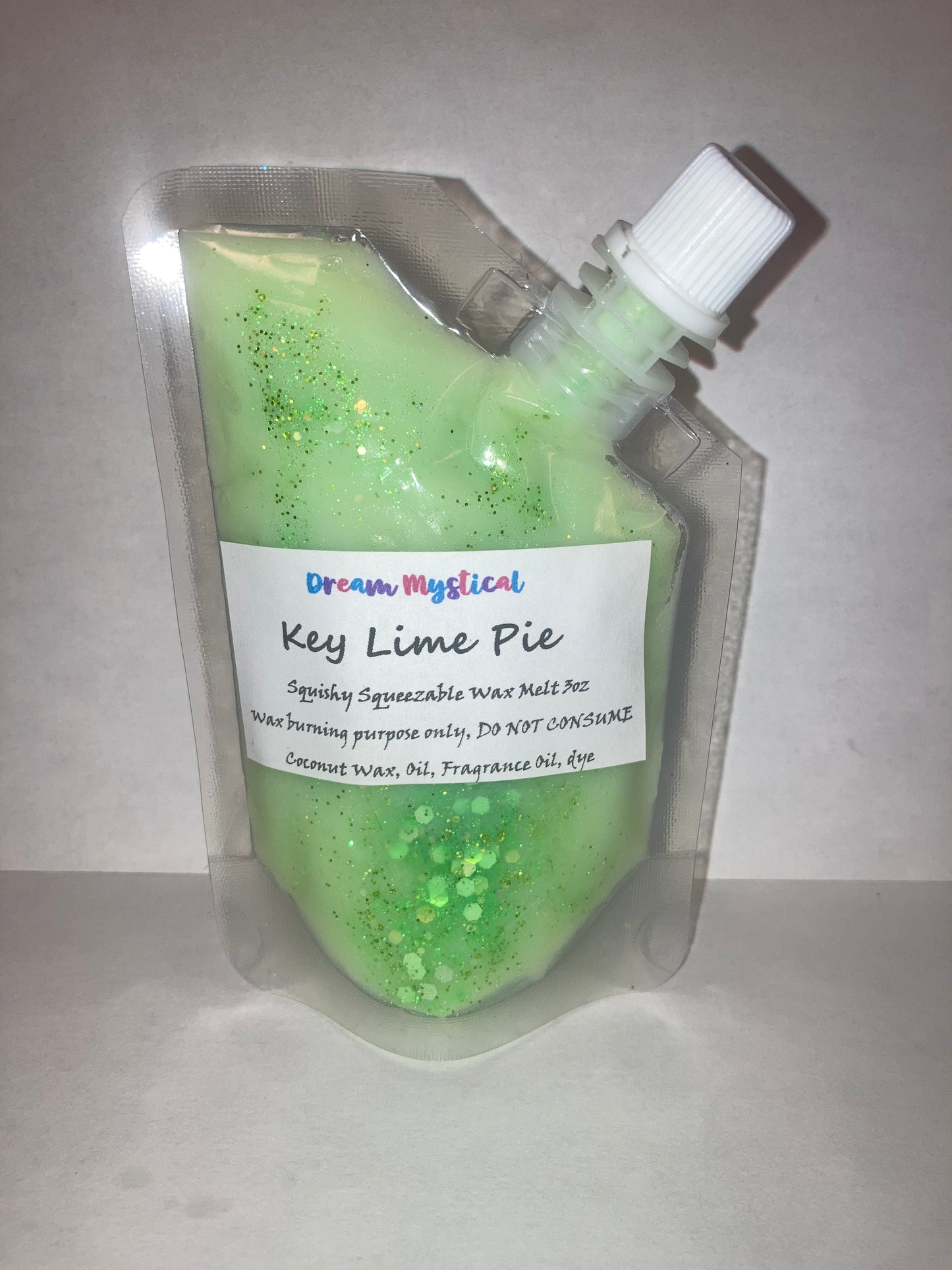 Keylime Pie Squeezable Squishy Wax Pouches melts in wax warmer Coconut wax Eco-friendly non toxic Different Scents