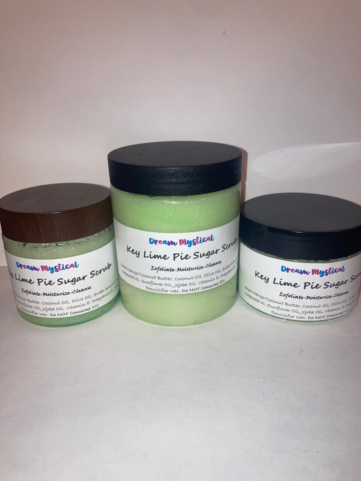 Keylime Pie Sugar Srub Exfoliate Moisturizer Cleanse Heals All Natural handmade