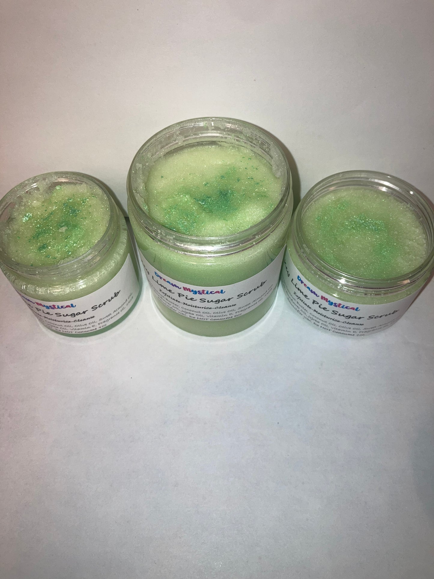 Keylime Pie Sugar Srub Exfoliate Moisturizer Cleanse Heals All Natural handmade