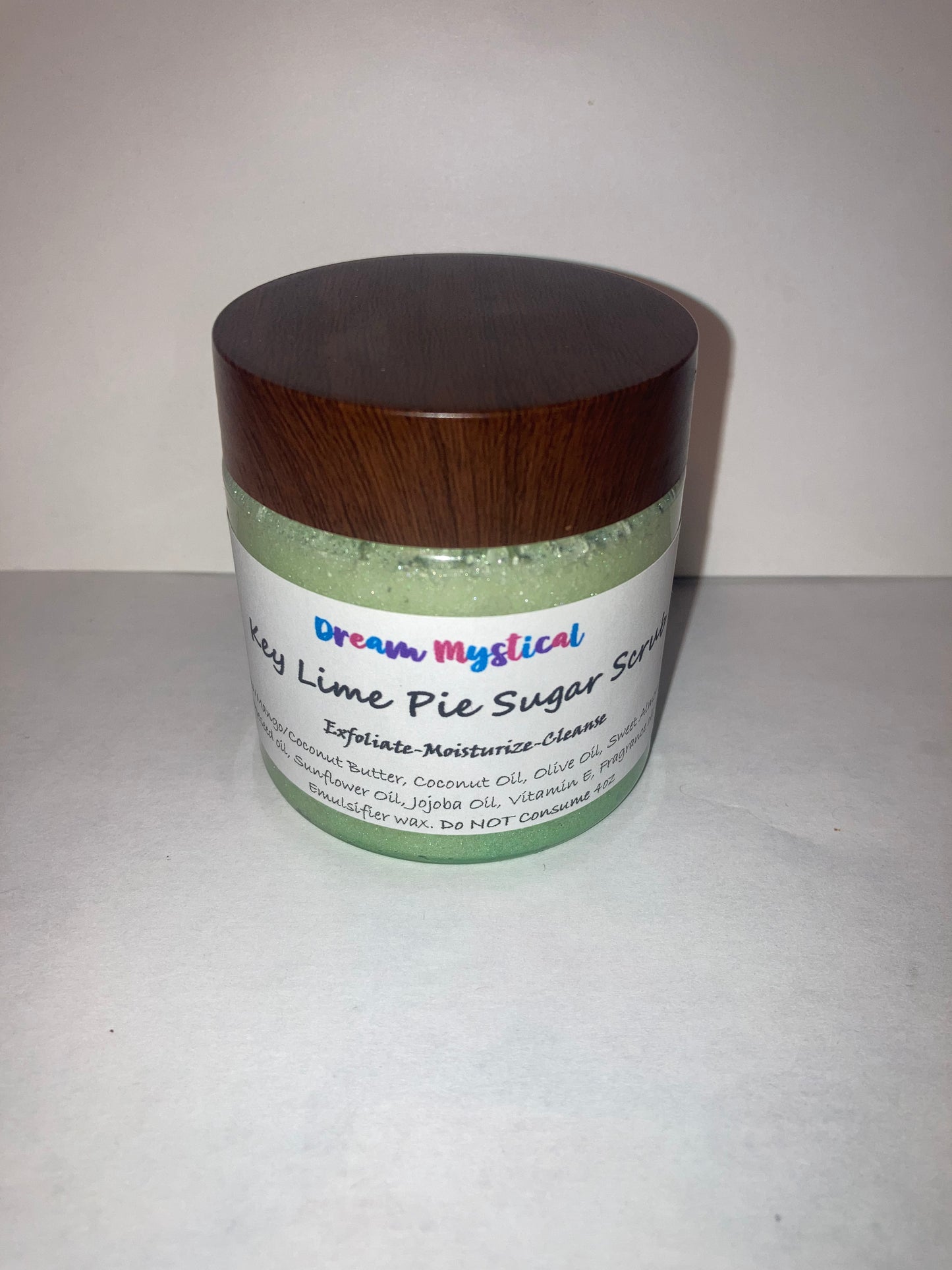 Keylime Pie Sugar Srub Exfoliate Moisturizer Cleanse Heals All Natural handmade