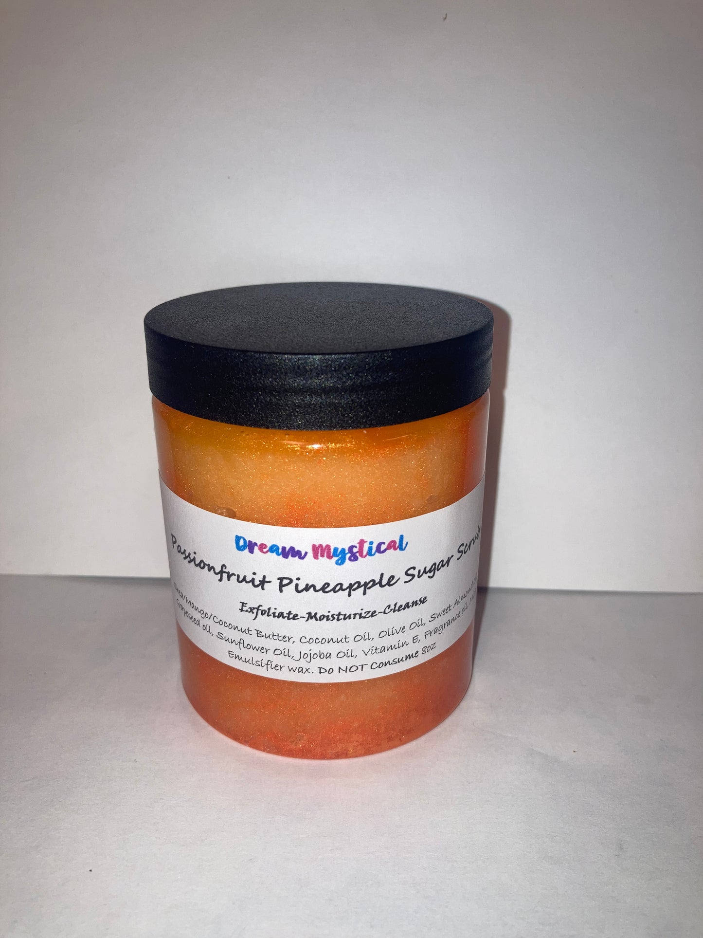 Passionfruit Pineapple Sugar Srub Exfoliate Moisturizer Cleanse Heals All Natural handmade