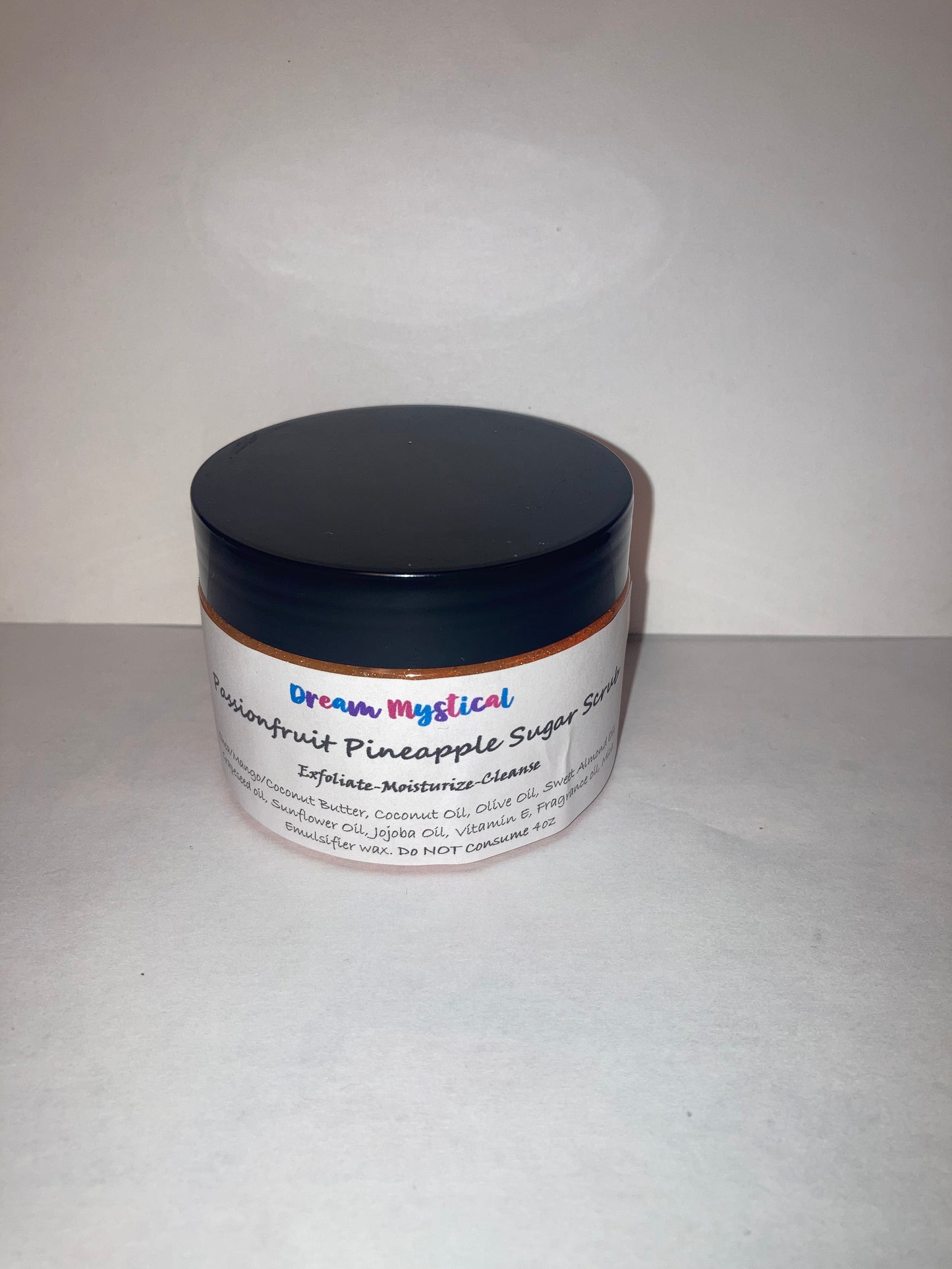 Passionfruit Pineapple Sugar Srub Exfoliate Moisturizer Cleanse Heals All Natural handmade