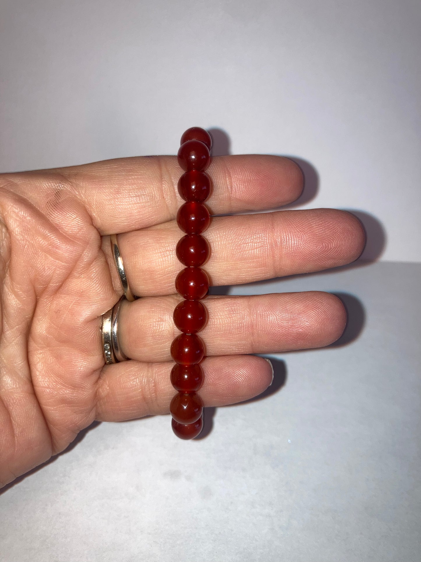 ISIS GODDESS Orange Carnelian Natural Genuine Healing Crystal Bracelet 8MM beads