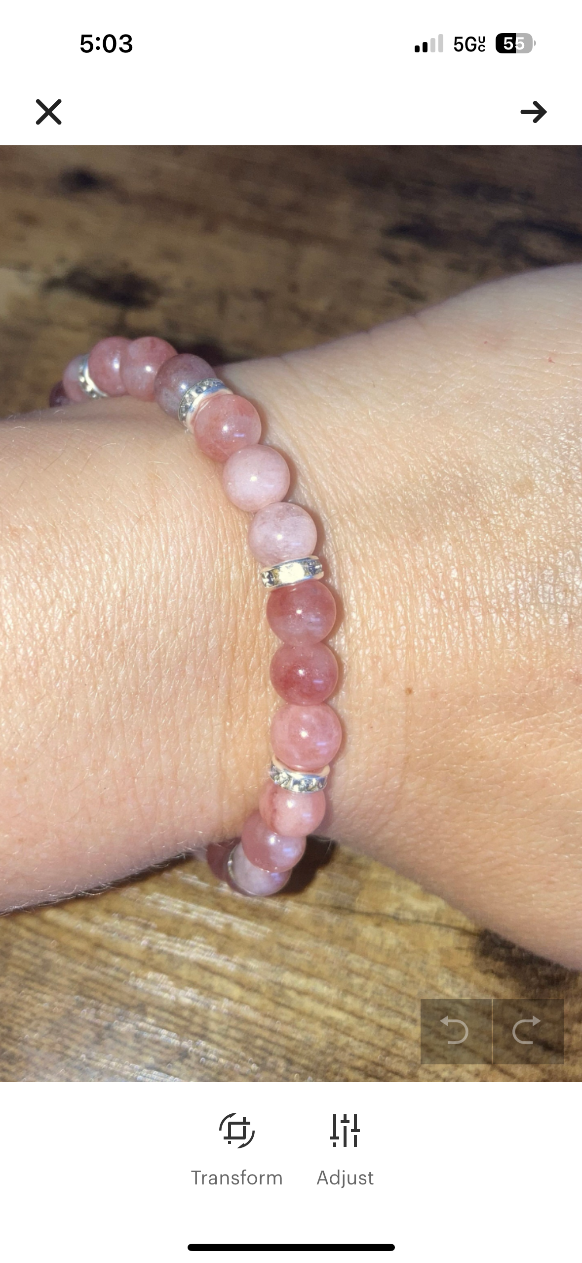 6MM Goddess Sekhmet Sunstone Natural Genuine Reiki Healing Crystal Bracelet with Gorgeous spacers