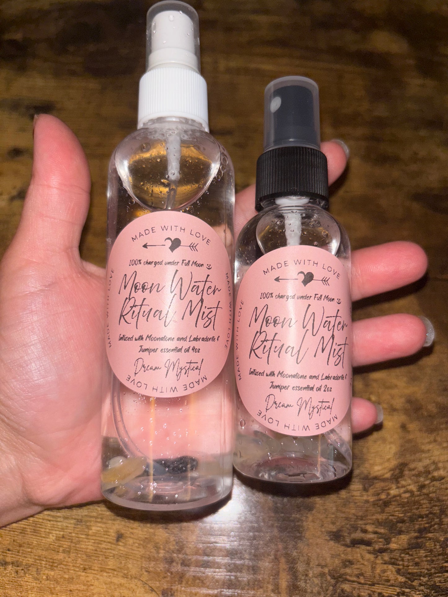Moon Water Ritual Mist infused with Labradorite Moonstone 100% Charged under the Full Moon