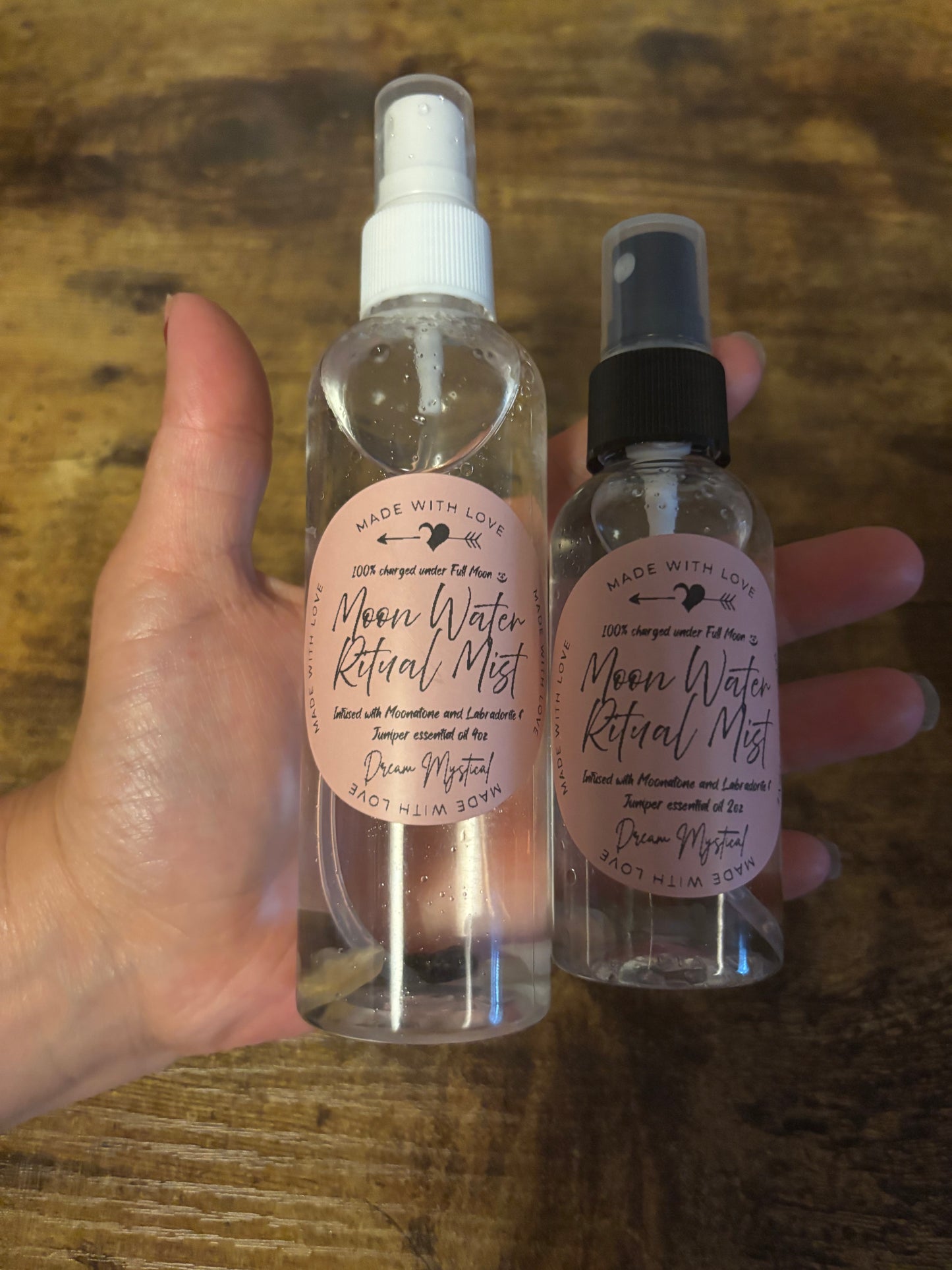 Moon Water Ritual Mist infused with Labradorite Moonstone 100% Charged under the Full Moon