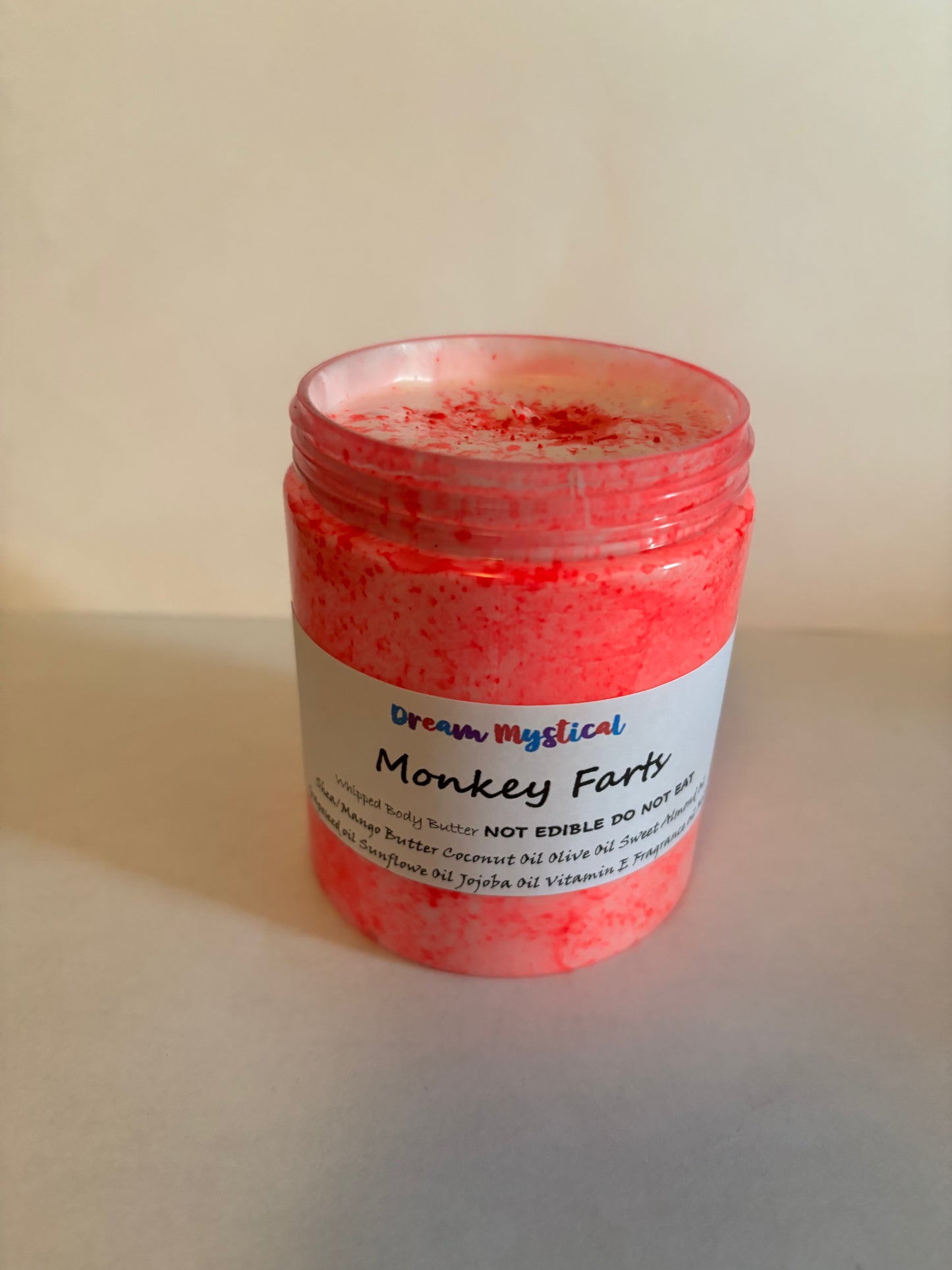 Monkey Farts Whipped Body Butter Moisturizer with Coconut Shea &Mango Butter and other natural oils for soft glowing skin