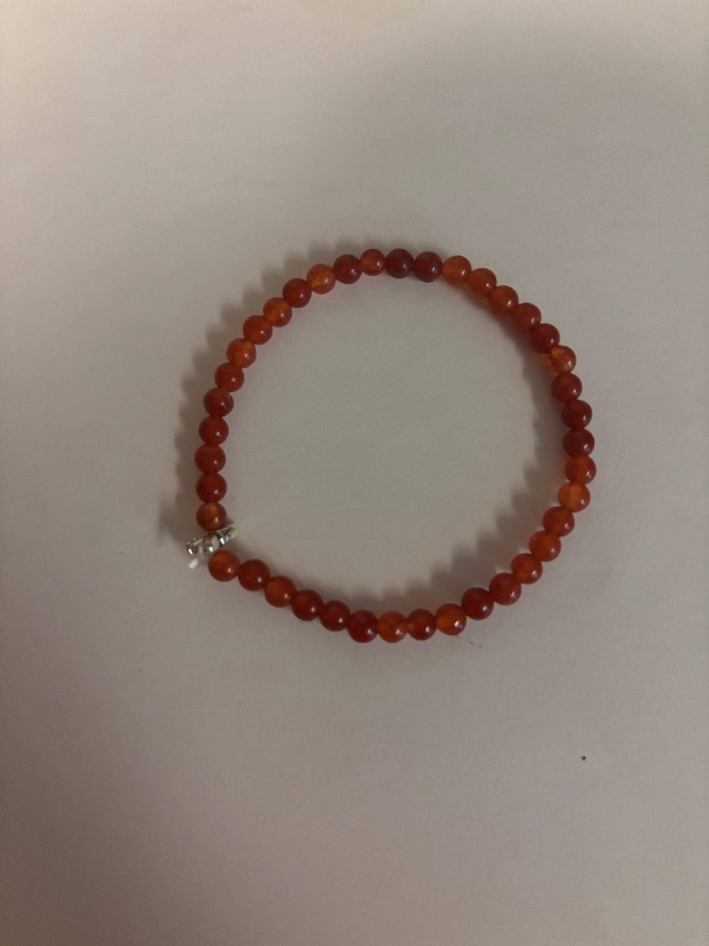 ISIS GODDESS Orange Carnelian Natural Genuine Healing Crystal Bracelet 8MM beads