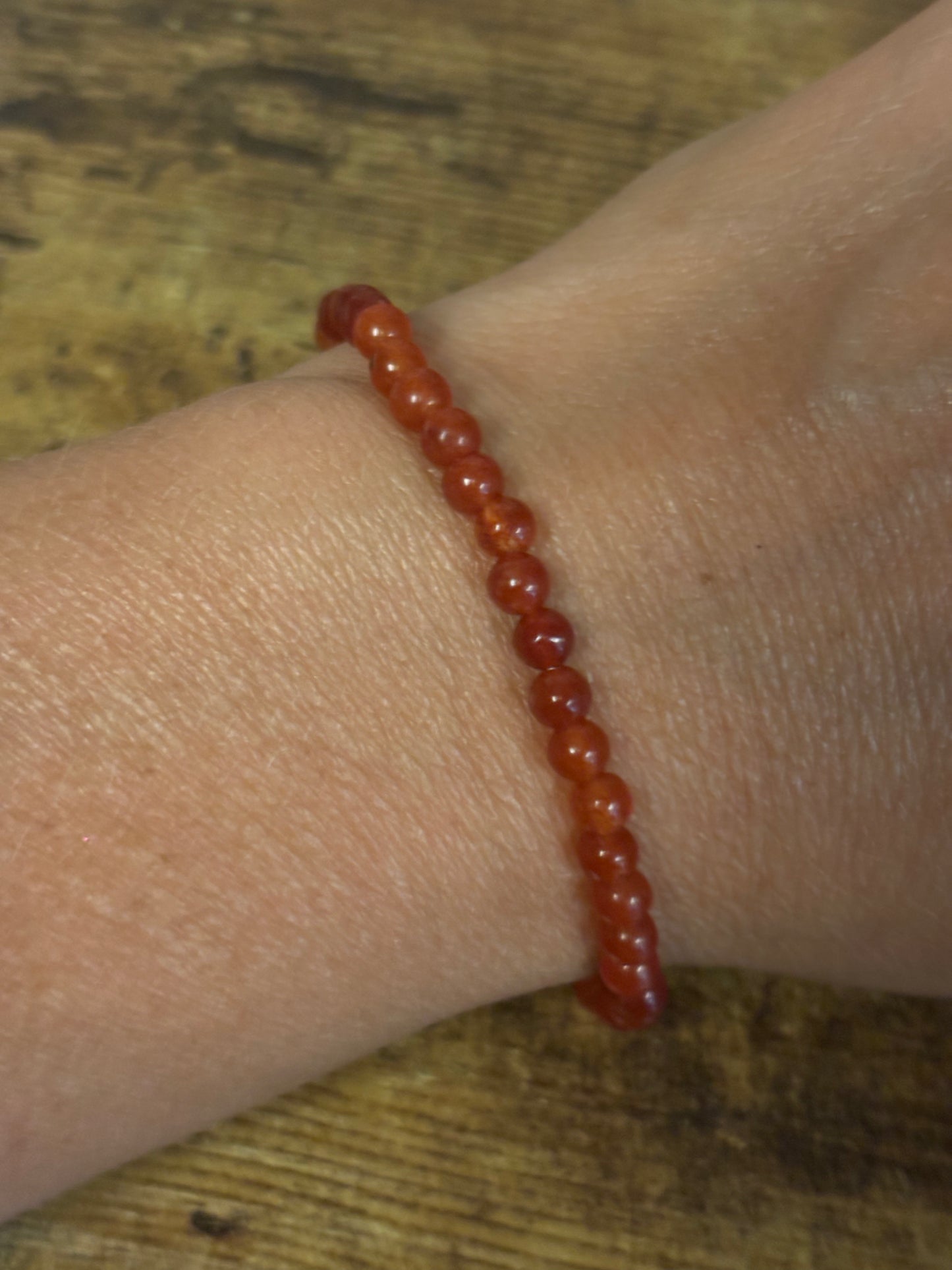 ISIS GODDESS Orange Carnelian Natural Genuine Healing Crystal Bracelet 8MM beads