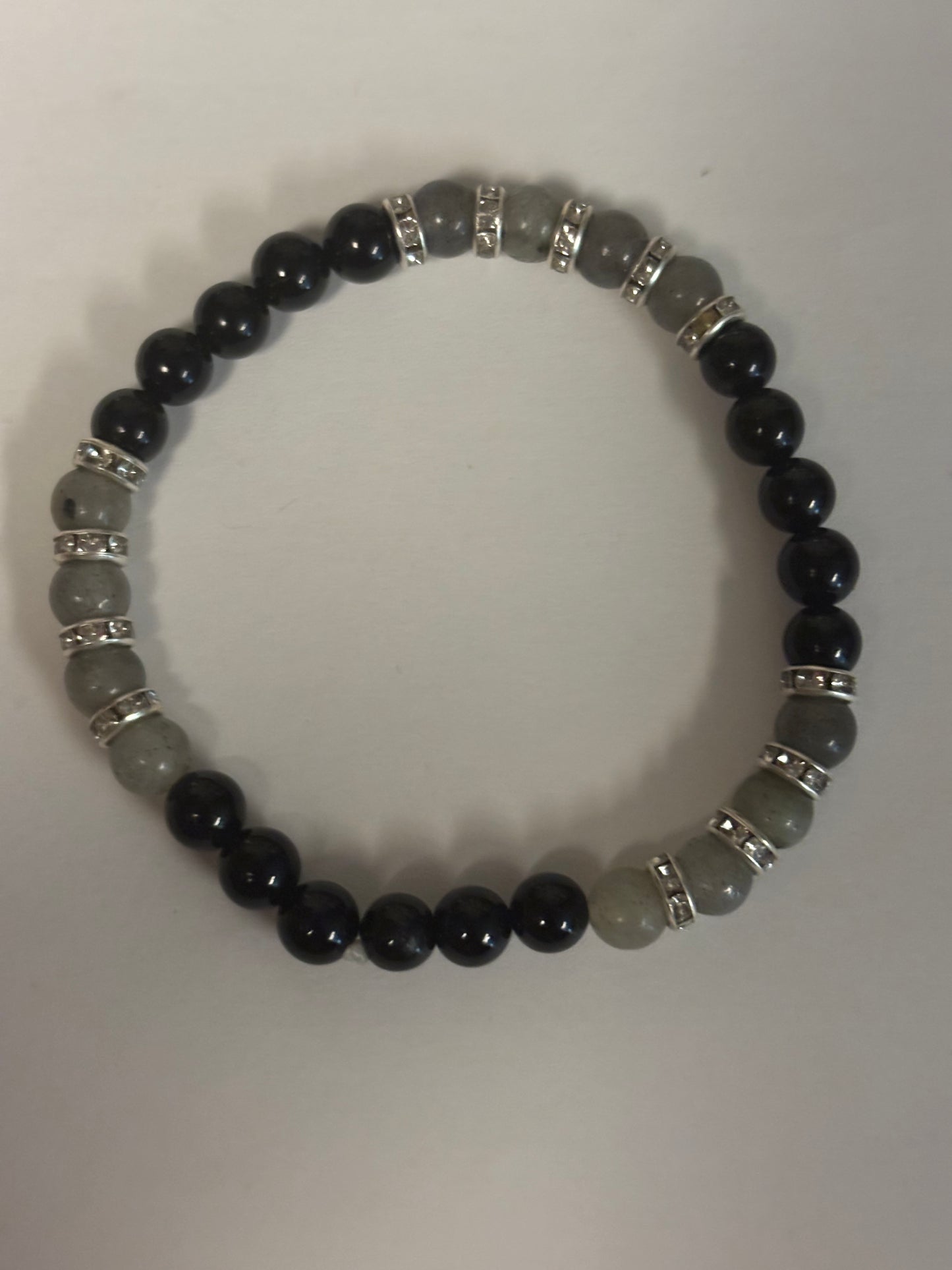 Mystic Shield~ Labradorite & Black Tourmaline Bracelet | Psychic Protection, Intuition & Energy Shielding