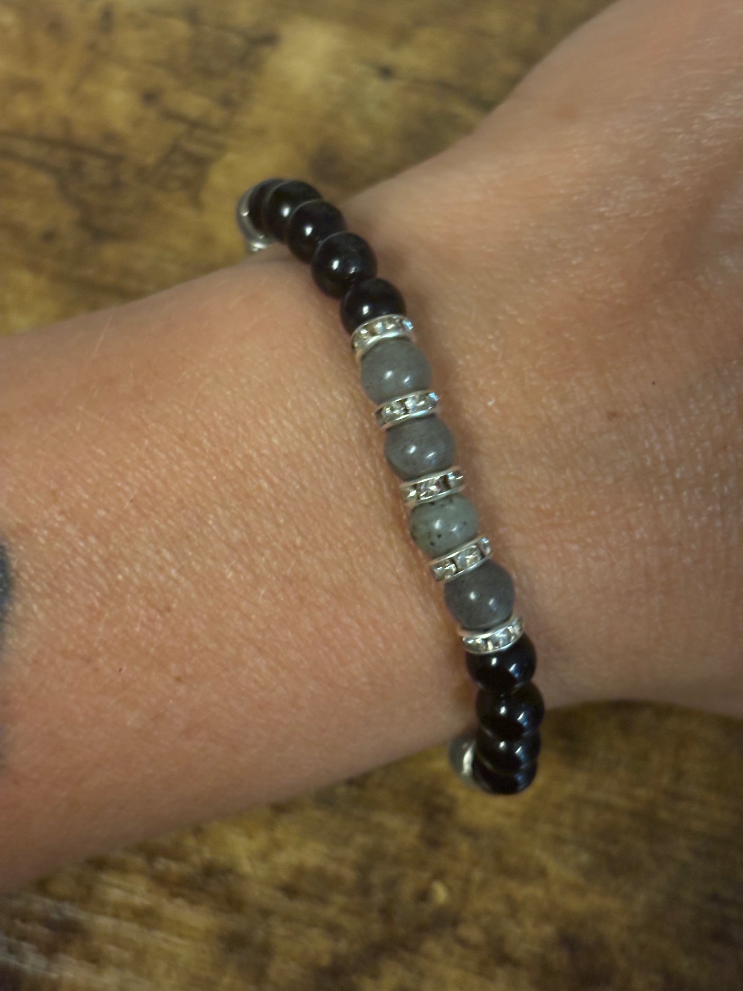 Mystic Shield~ Labradorite & Black Tourmaline Bracelet | Psychic Protection, Intuition & Energy Shielding