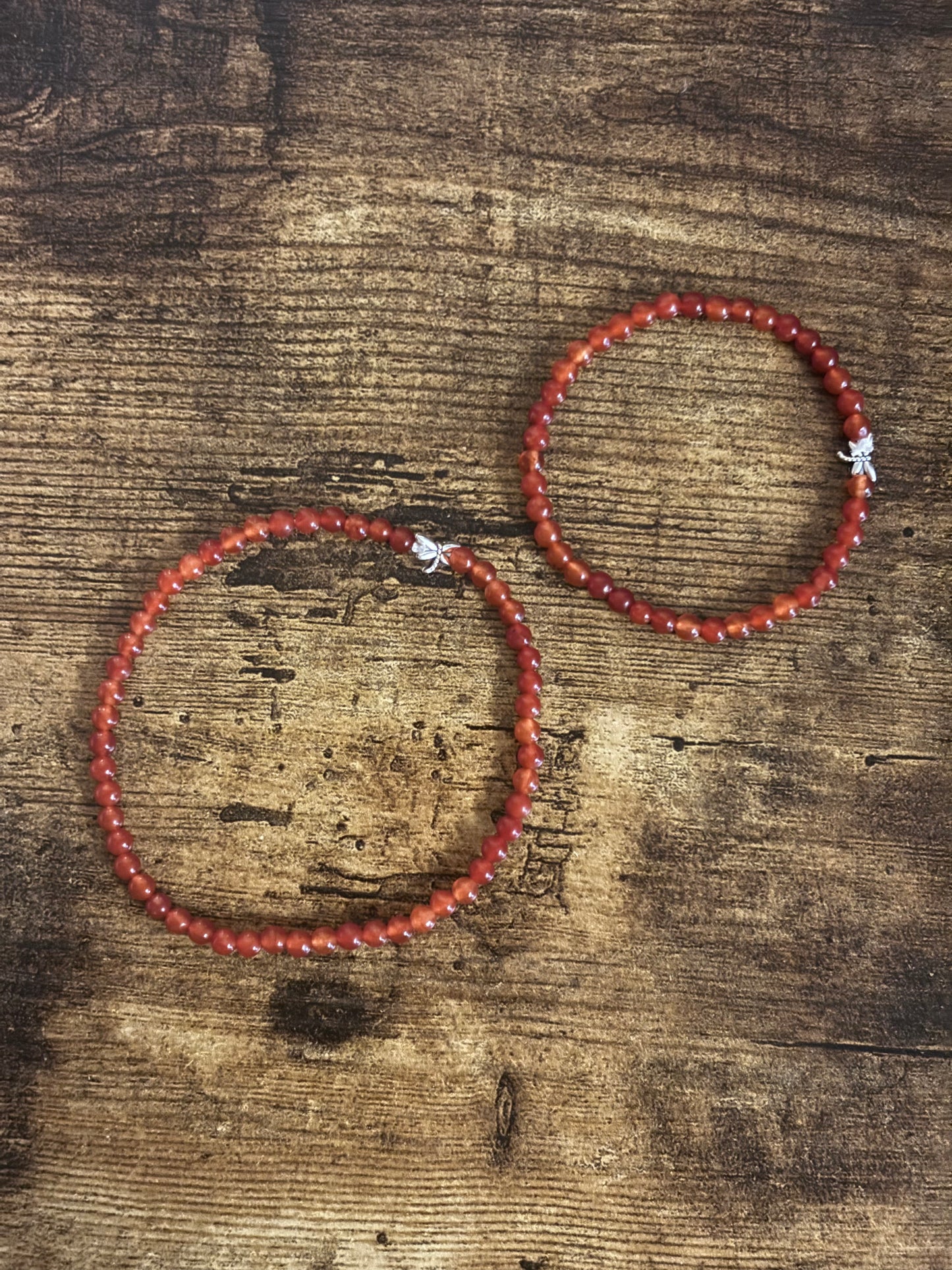 ISIS GODDESS Orange Carnelian Natural Genuine Healing Crystal Bracelet 8MM beads