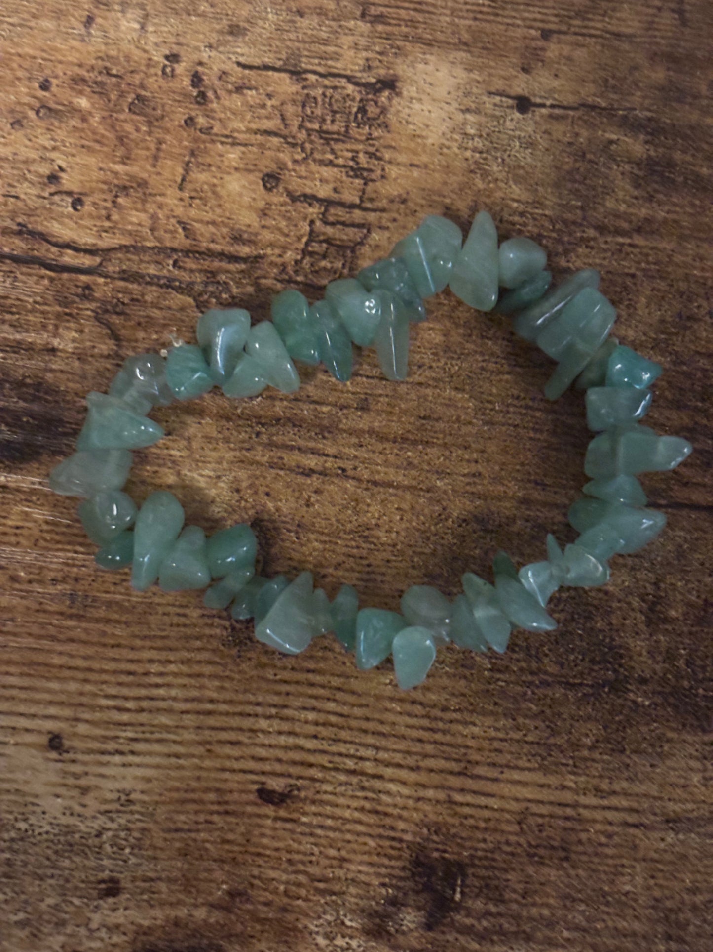🌿 Heart of Prosperity” Earrings & Bracelet Green Aventurine Chip Earrings & Bracelet Set 🌿