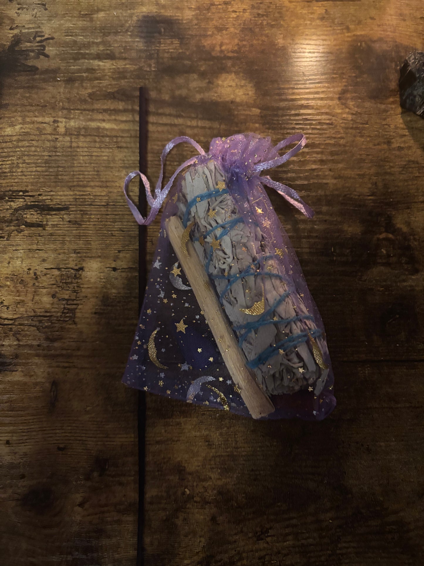 Deluxe Spiritual Protection Kit 🧿✨ Evil Be Gone Smudge + Spray + Raw Crystal Sage Palo Santo Bundles