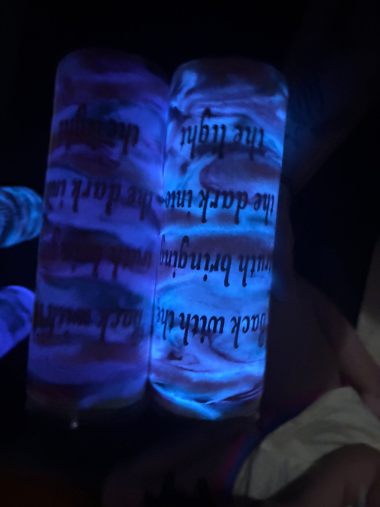 Back with the truth Bringing the dark into the light Mystic Rose Tumblers