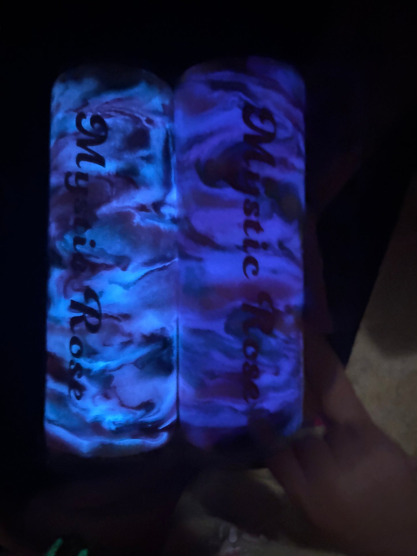 Back with the truth Bringing the dark into the light Mystic Rose Tumblers