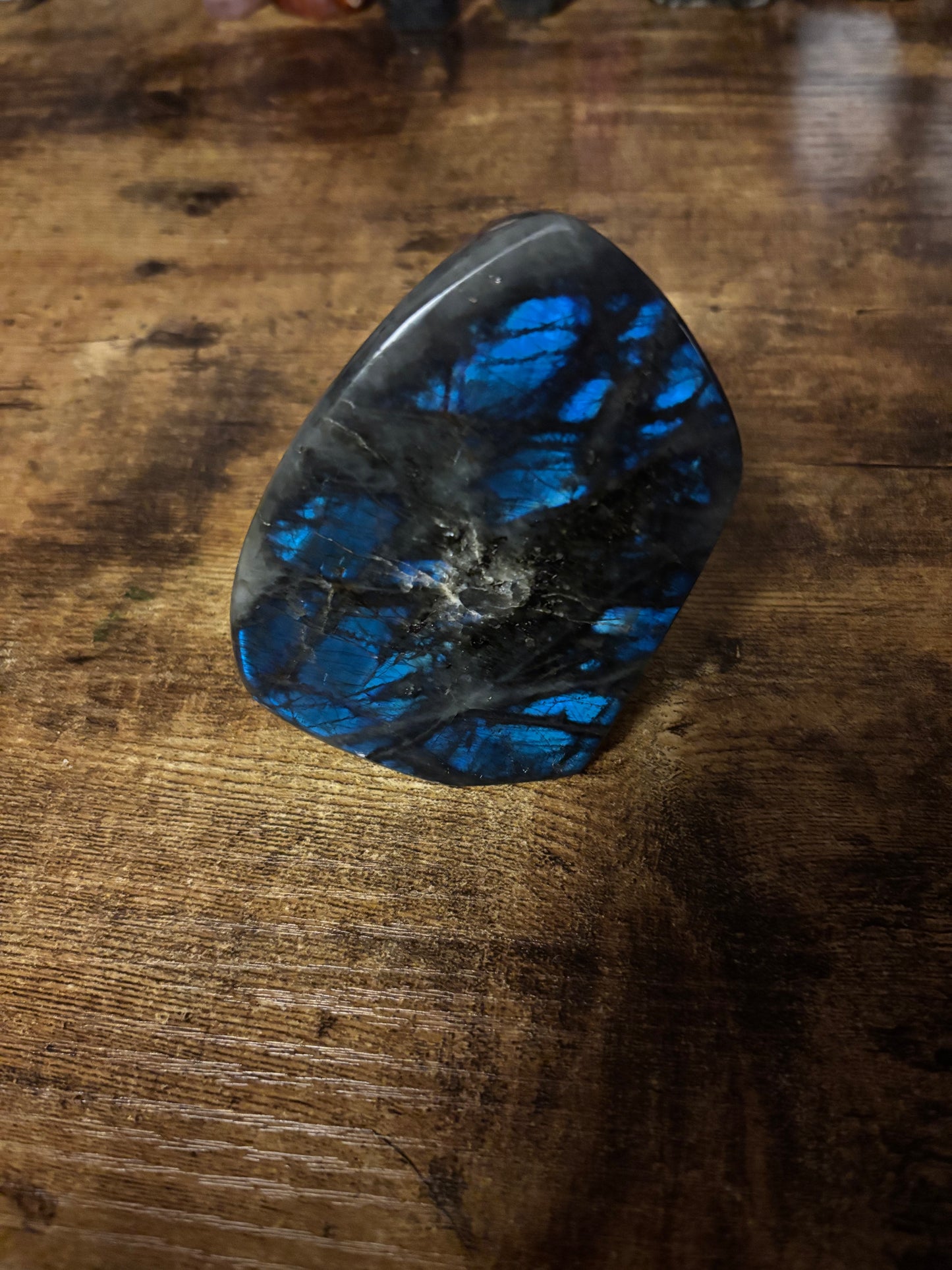 ✨ Stunning Blue Flash Labradorite Freeform | Intuition • Protection • Transformation Crystal ✨ (288g)
(10.16oz)