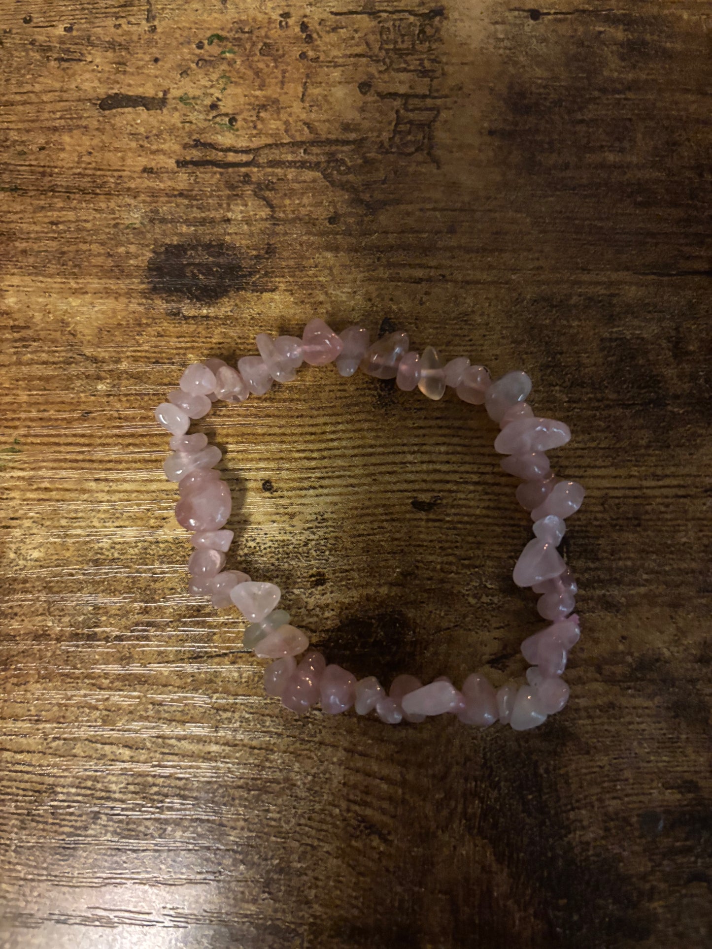 Aphrodite 4-10MM Madagascar Rose Quartz Chips Natural Genuine Healing Crystal Bracelet high-vibration, spiritual, and handmade