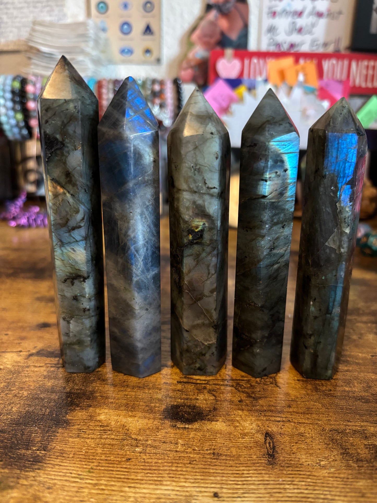 Labradorite Crystal Tower | Intuition, Protection & Transformation | Crown, Third Eye & Throat Chakra