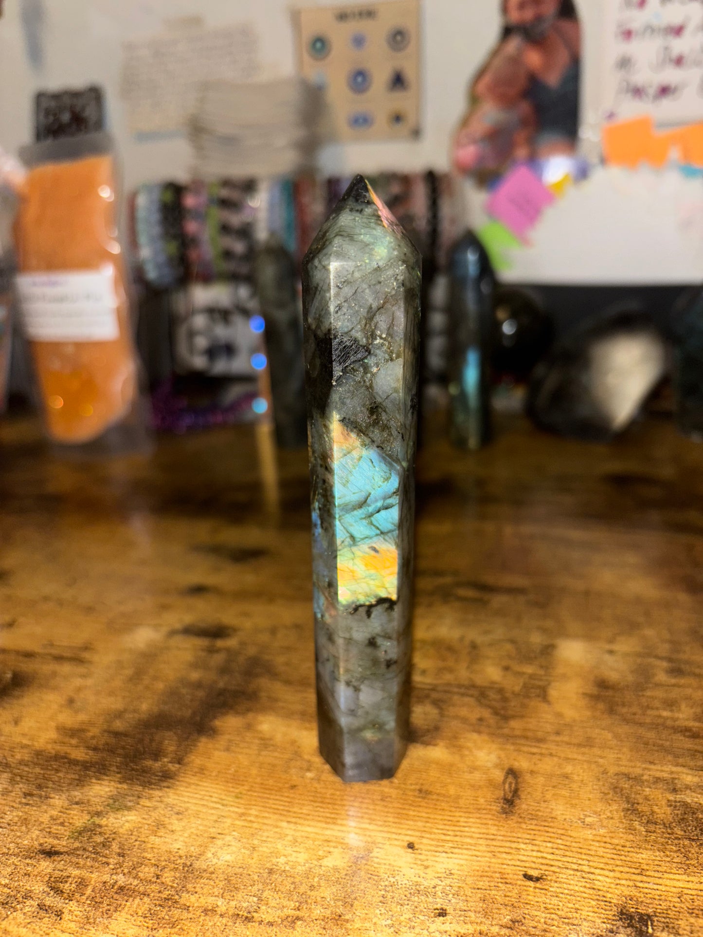 Labradorite Crystal Tower | Intuition, Protection & Transformation | Crown, Third Eye & Throat Chakra