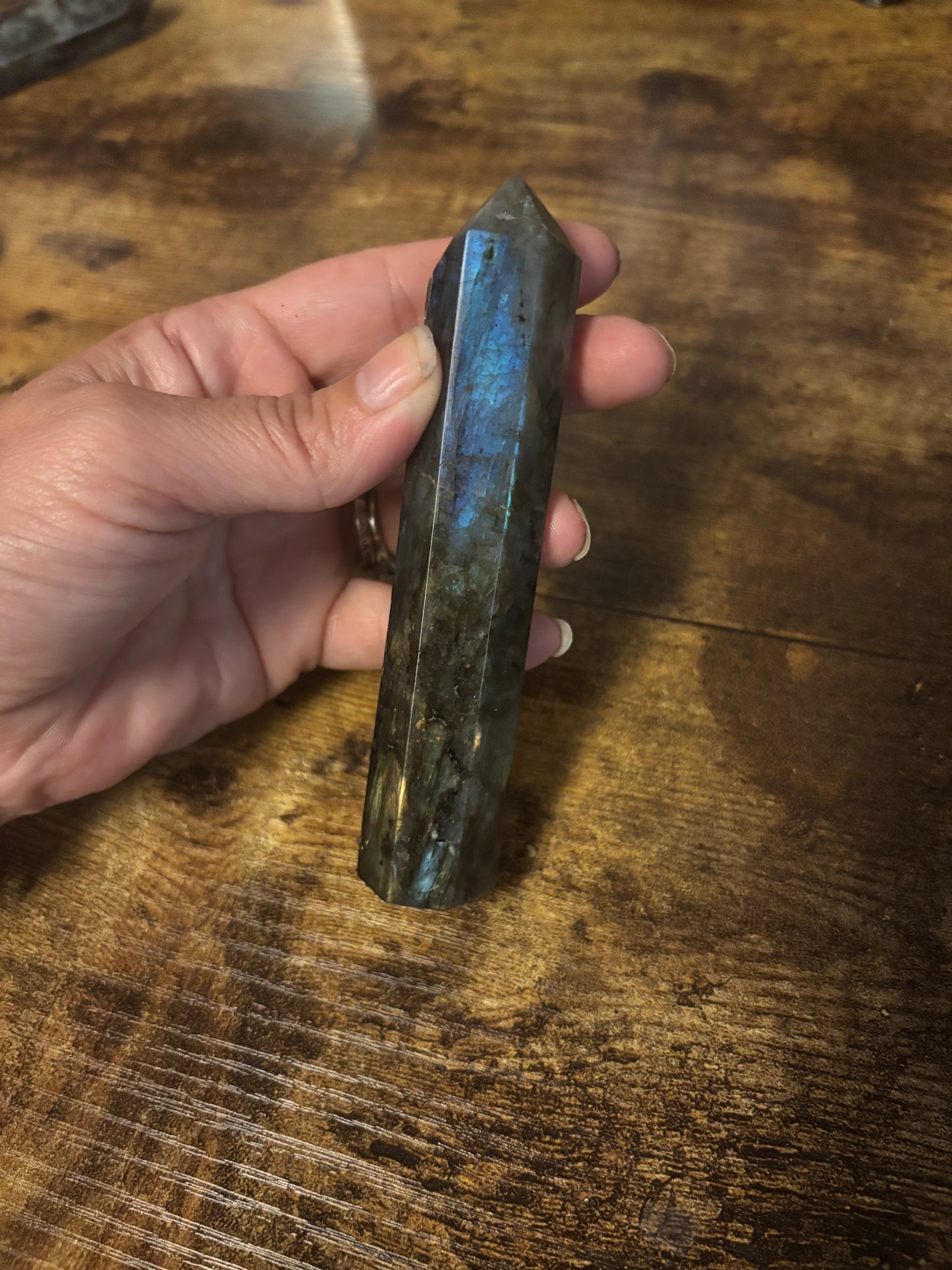 Labradorite Crystal Tower | Intuition, Protection & Transformation | Crown, Third Eye & Throat Chakra