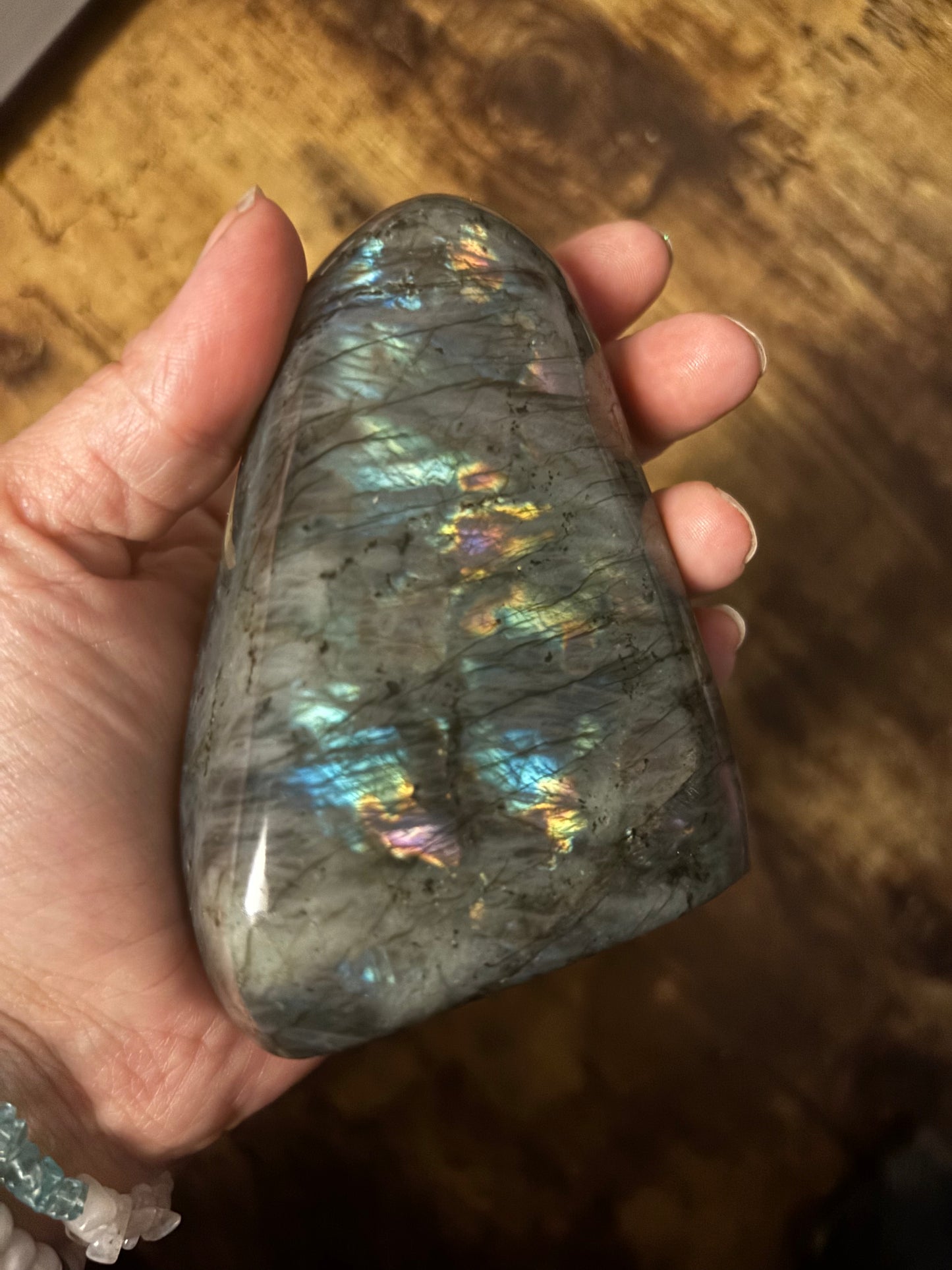 🌌 Labradorite Freeform (400g) | Protection, Intuition & Transformation | Crown, Third Eye & Throat Chakra