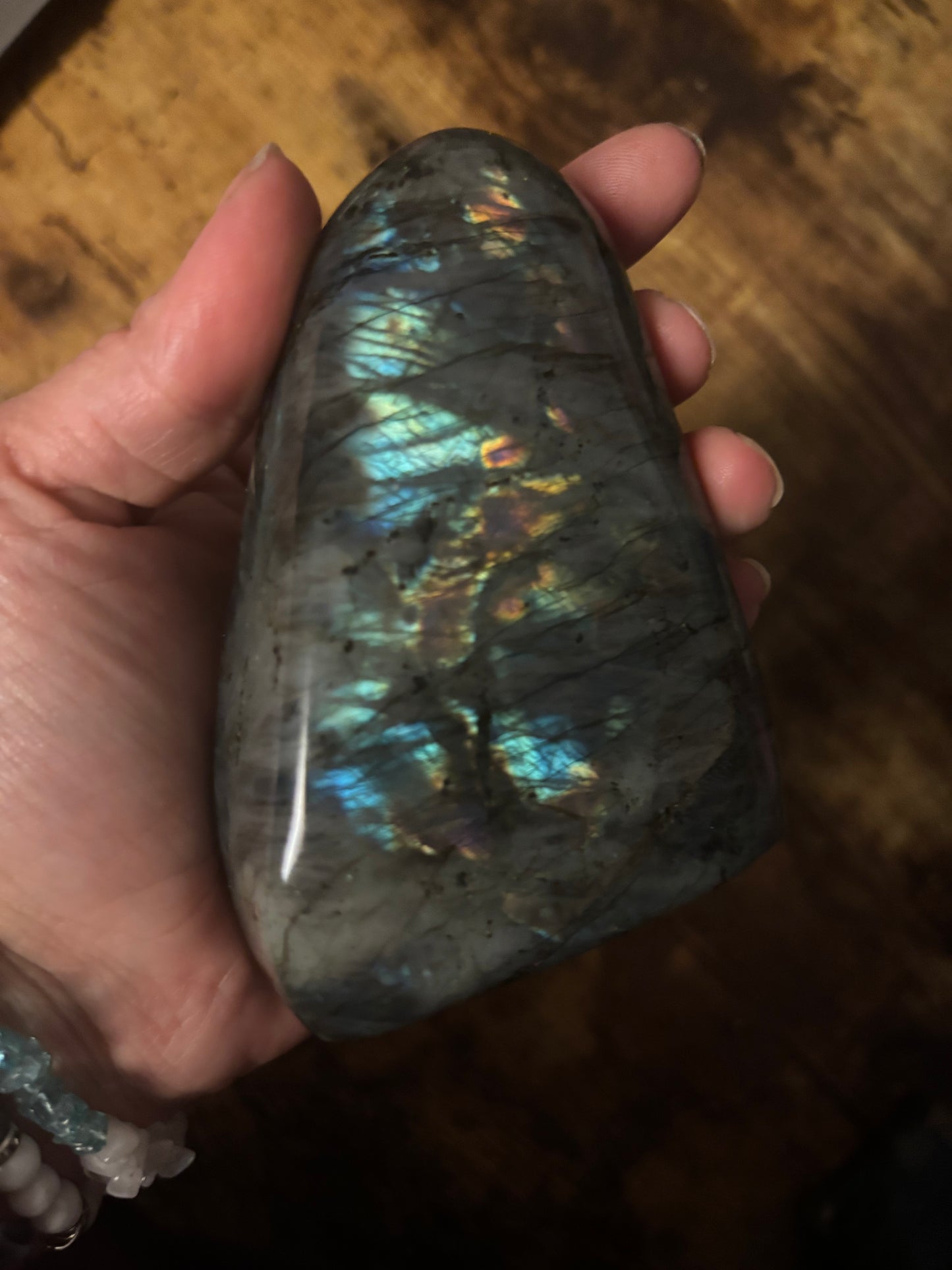 🌌 Labradorite Freeform (400g) | Protection, Intuition & Transformation | Crown, Third Eye & Throat Chakra
