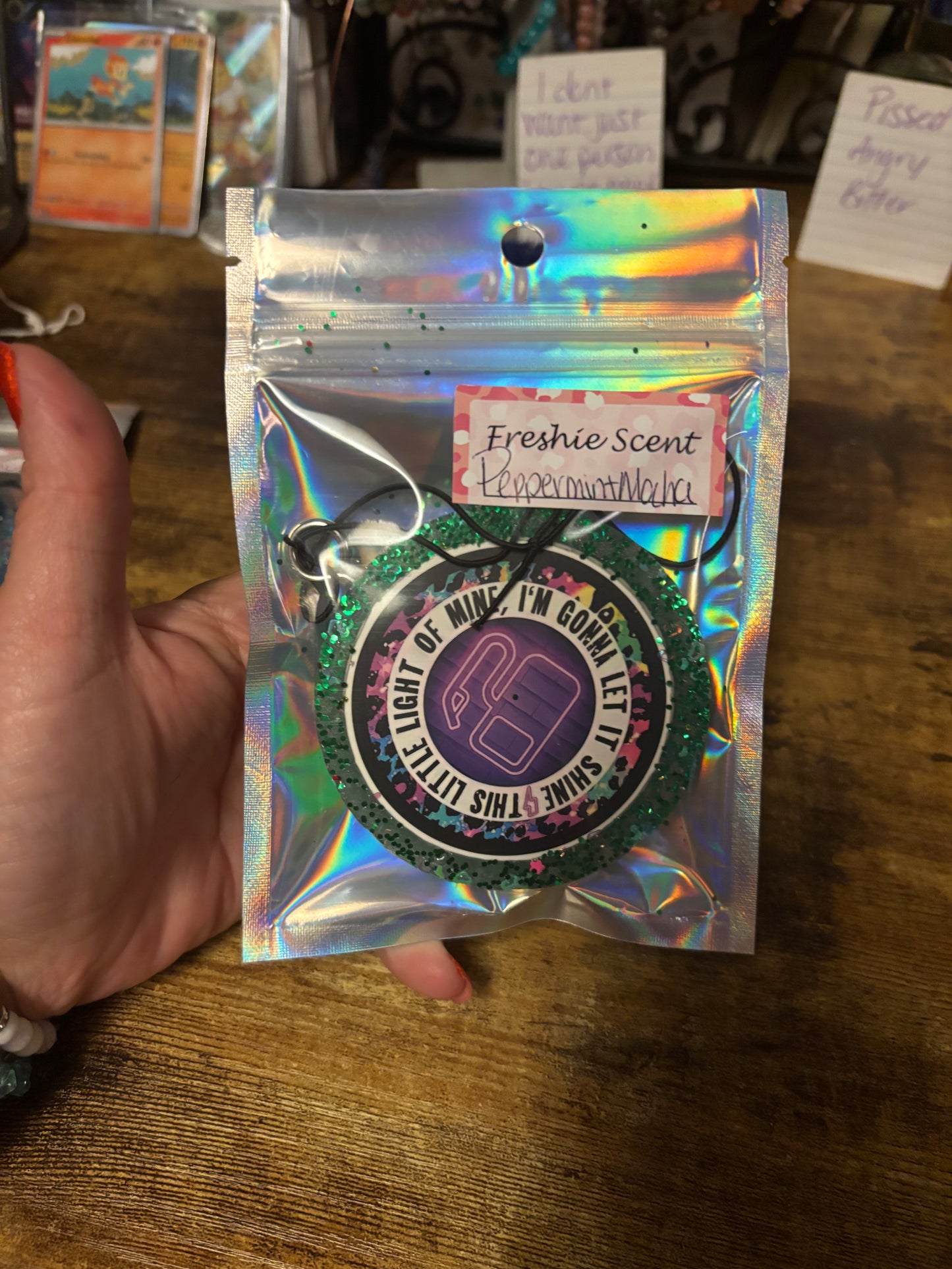 I’m Going to let this light of mine shine Freshie – Peppermint Mocha Long Lasting Car Air Freshener