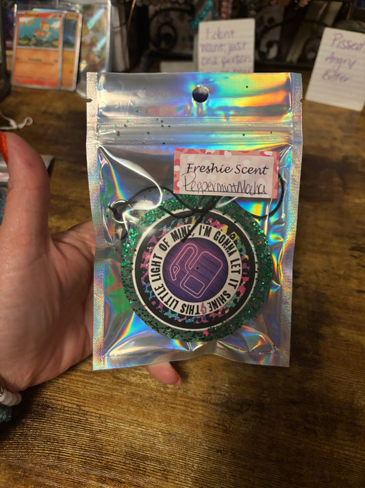 I’m Going to let this light of mine shine Freshie – Peppermint Mocha Long Lasting Car Air Freshener