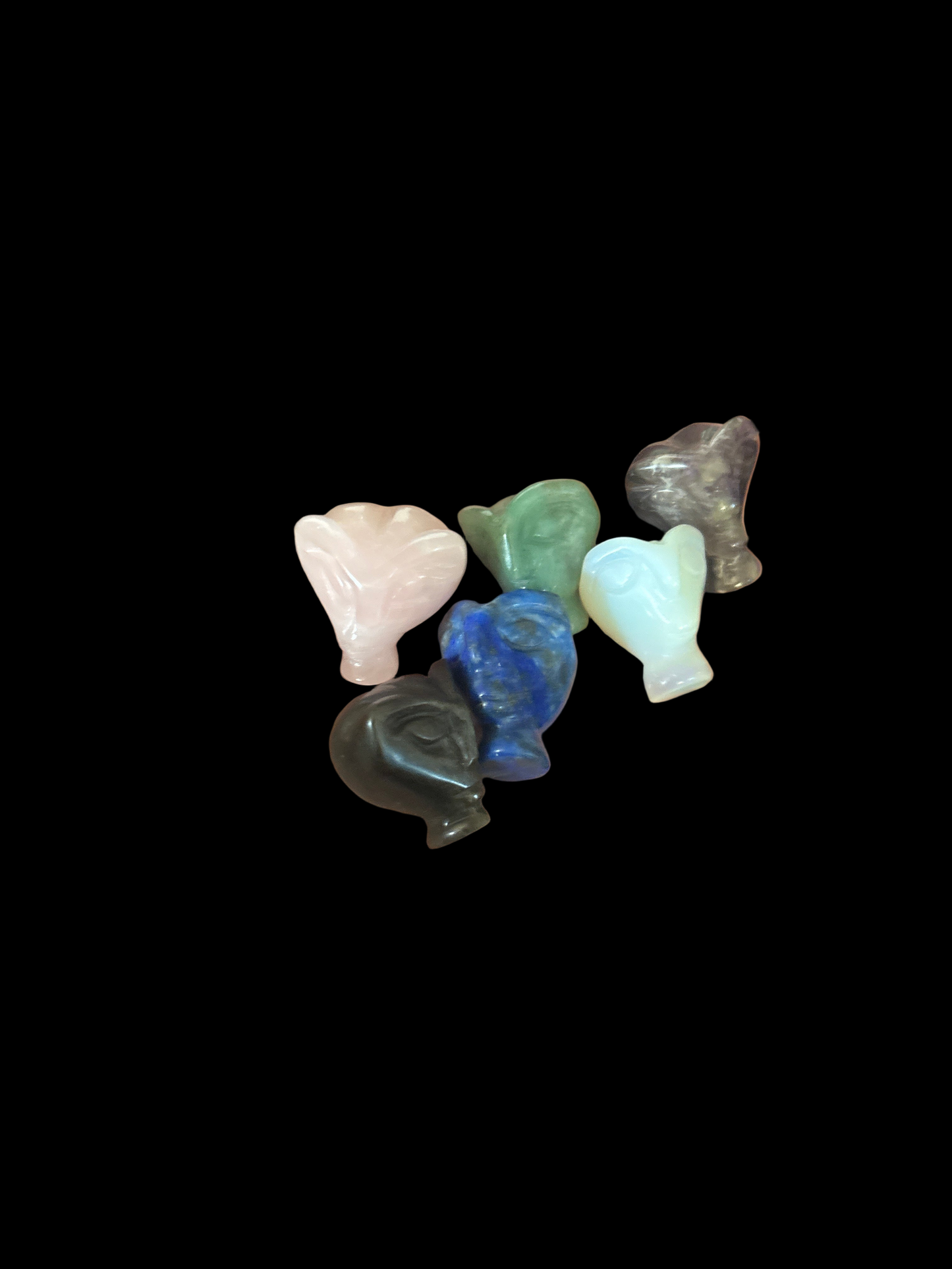 Mini Crystal Galactic Alien Heads